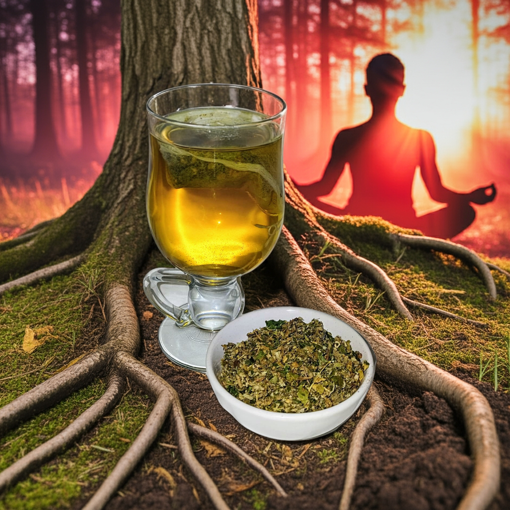 'Grounded' | Root Chakra Herbal Tea Blend | Ayurveda Wellness | Damiana, Mullein
