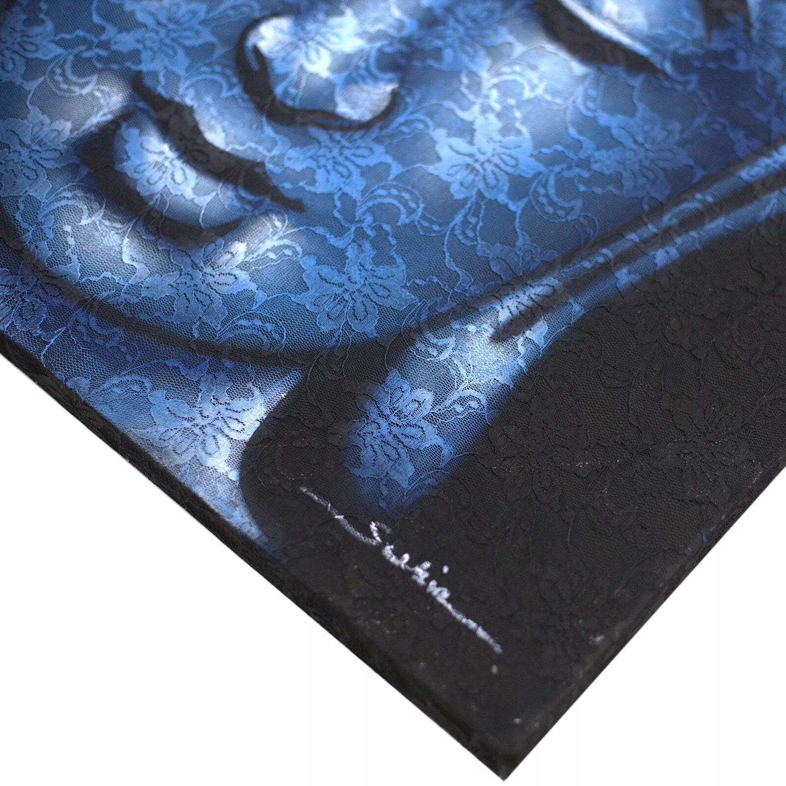 60x80cm Buddha Face (Brocade Finish) [Acrylic Paint on Canvas]