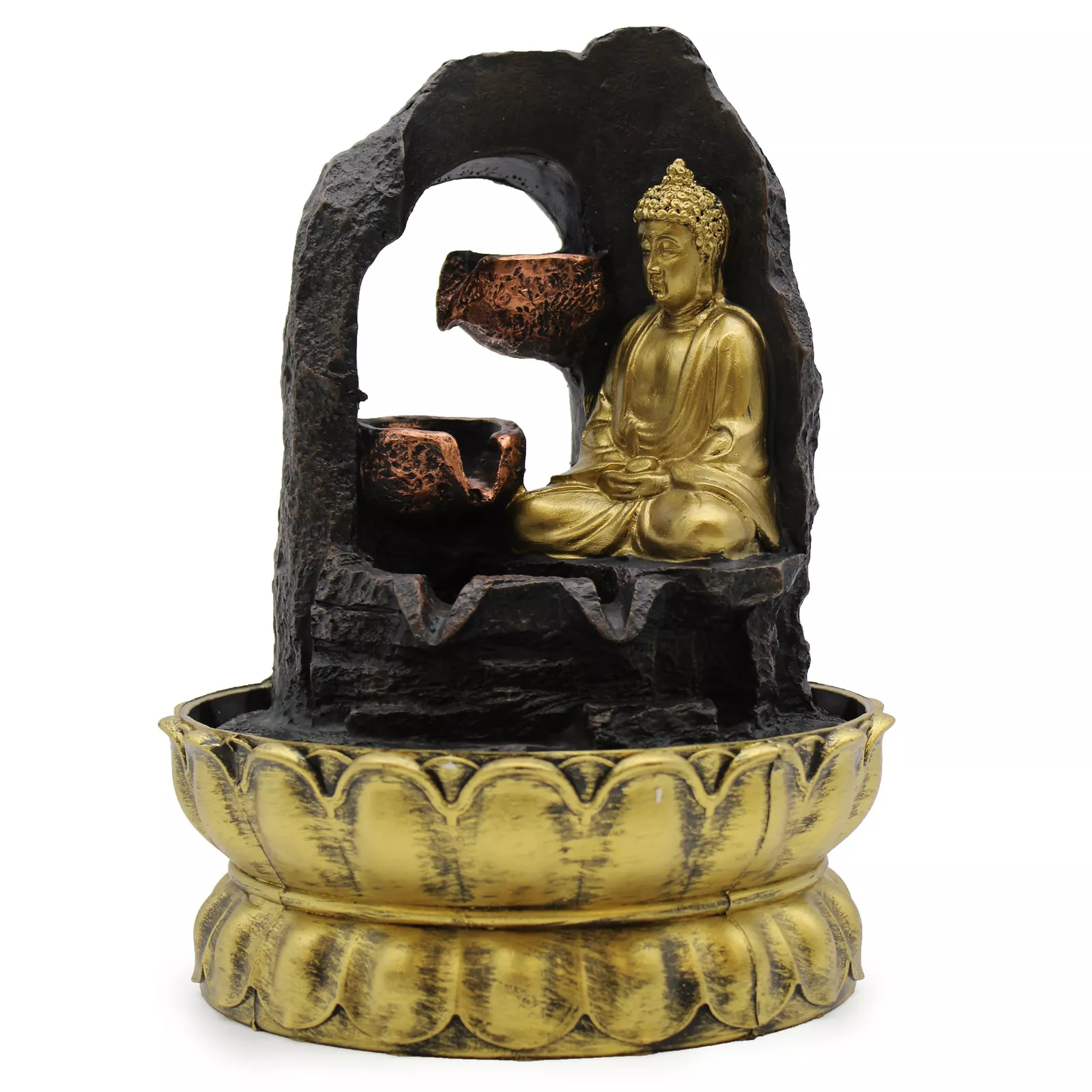 30cm Buddha Tabletop Fountain Water Feature (Indoor Garden & Feng Shui)