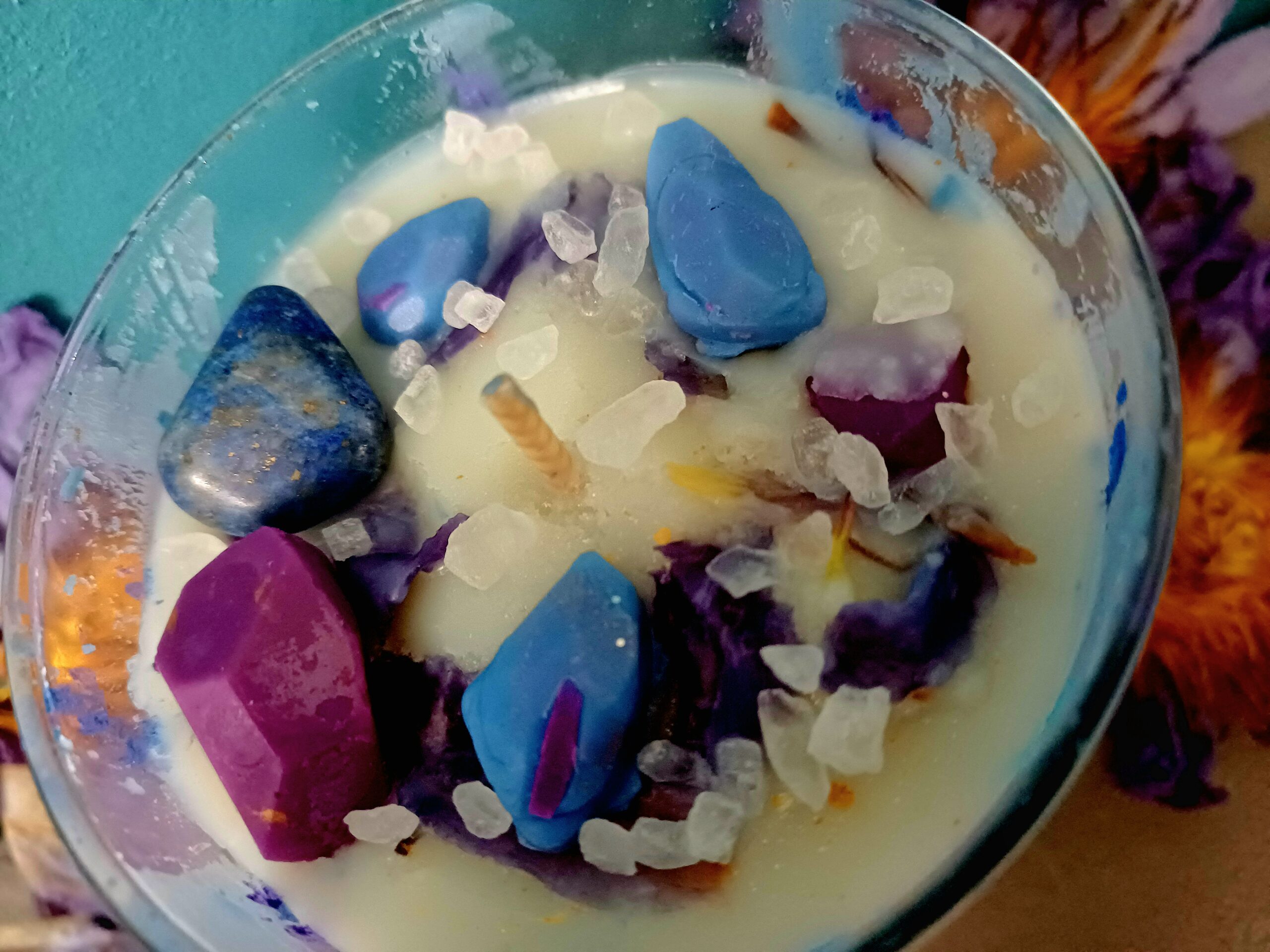 Blue Lotus & Frankincense Botanical Candle