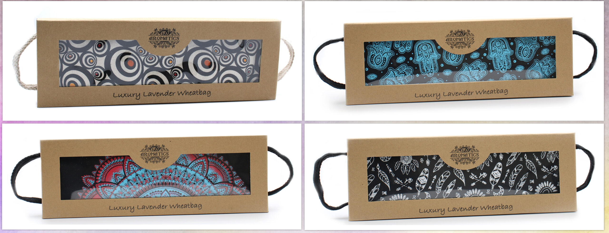Luxury Lavender Wheat Bag in Gift Box