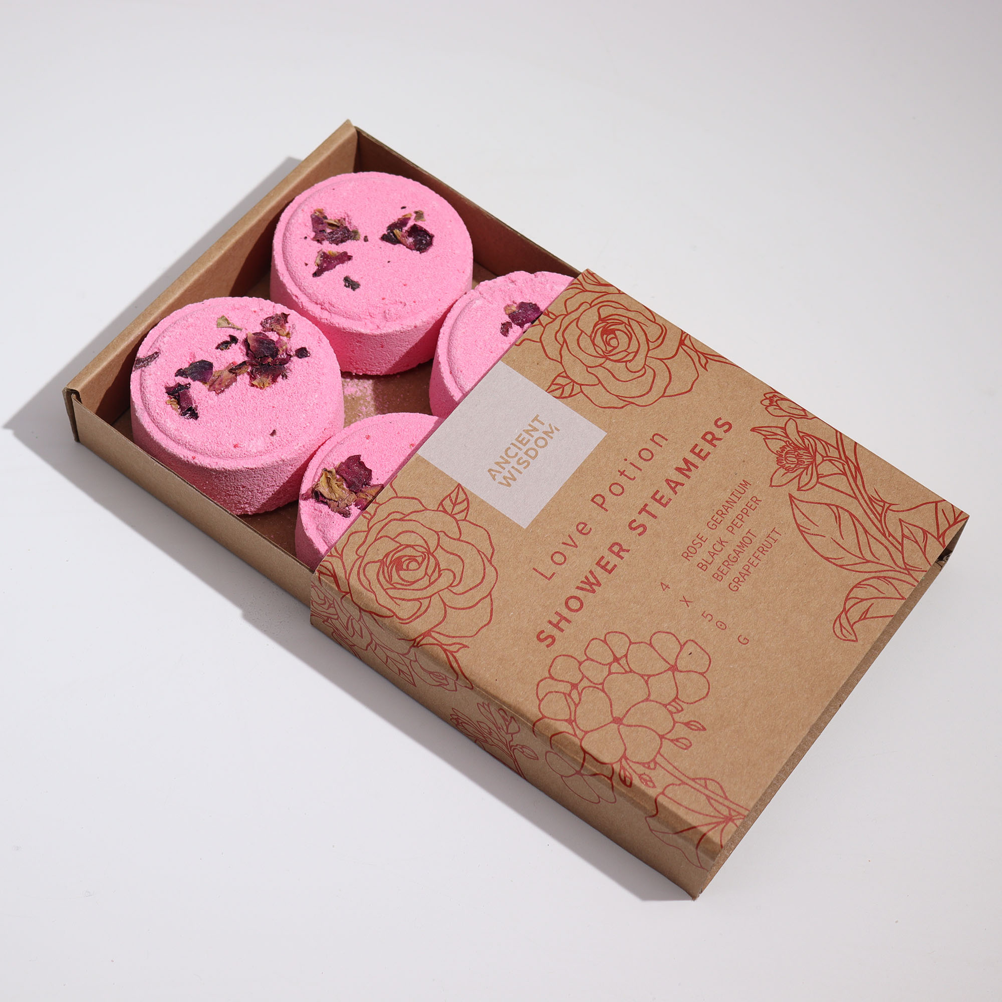 Zen Shower Steamers Gift Set (4 x 50g pcs) - Vegan & Natural