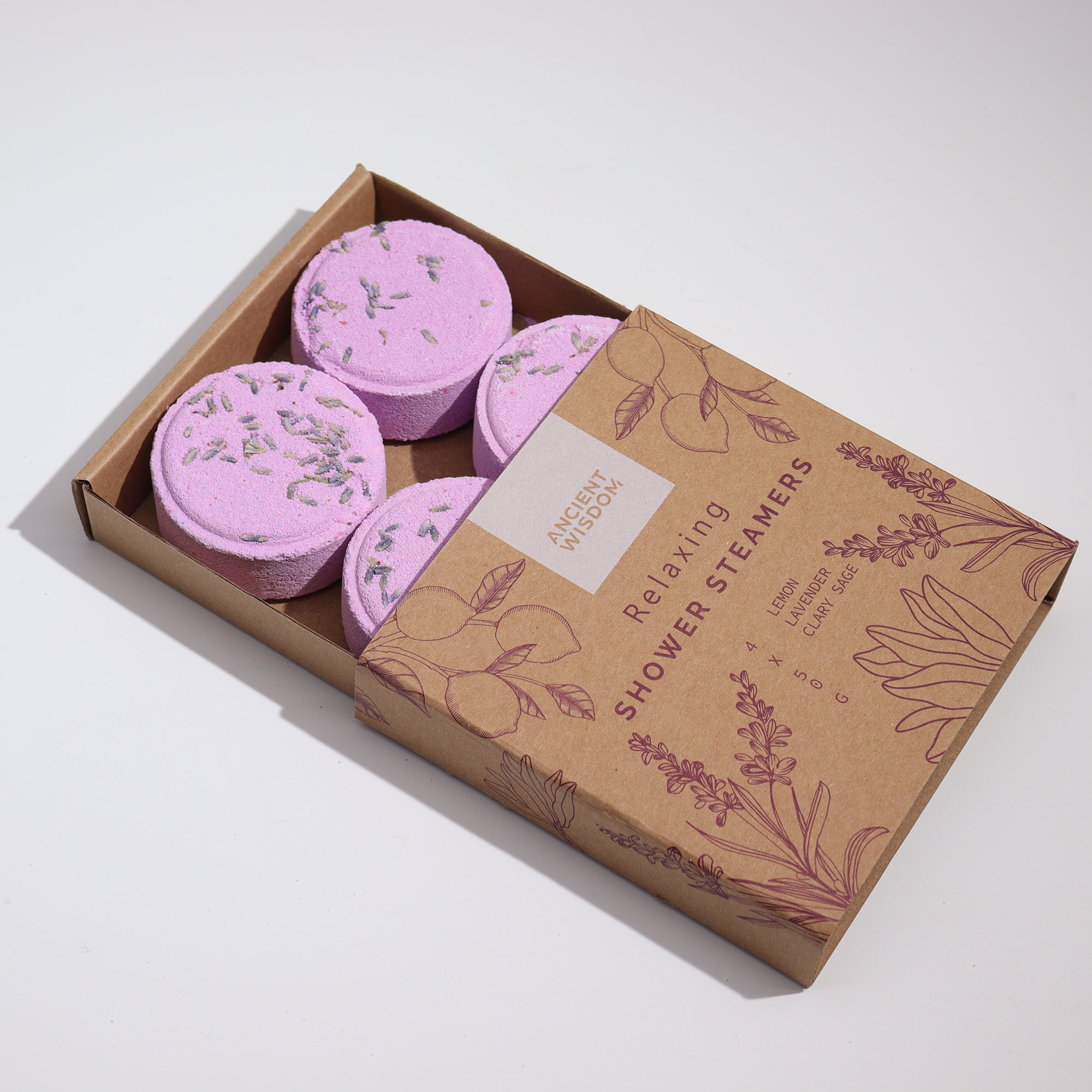Zen Shower Steamers Gift Set (4 x 50g pcs) - Vegan & Natural