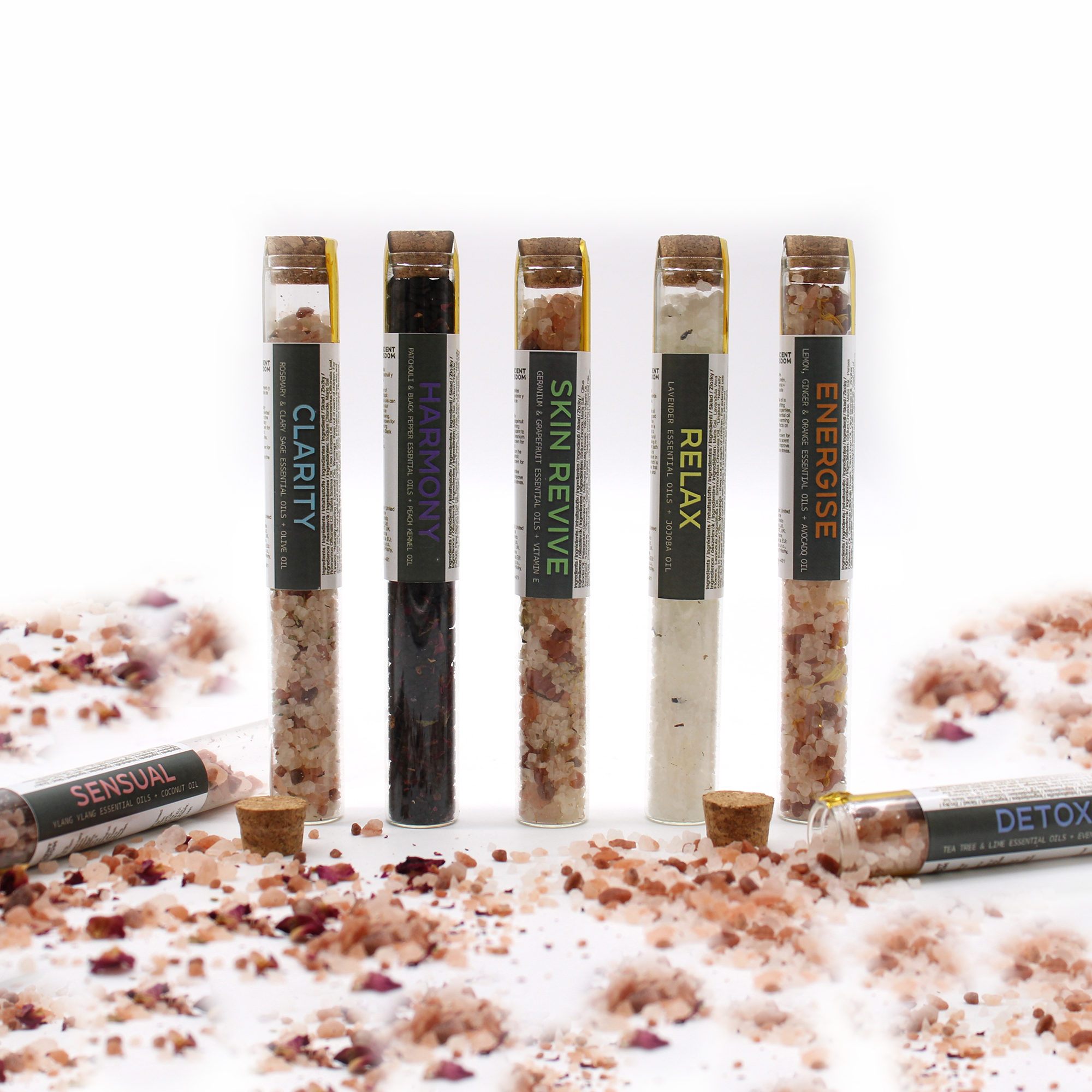 images 7 x Luxury Bath Salts in Vials (Gift Pack)