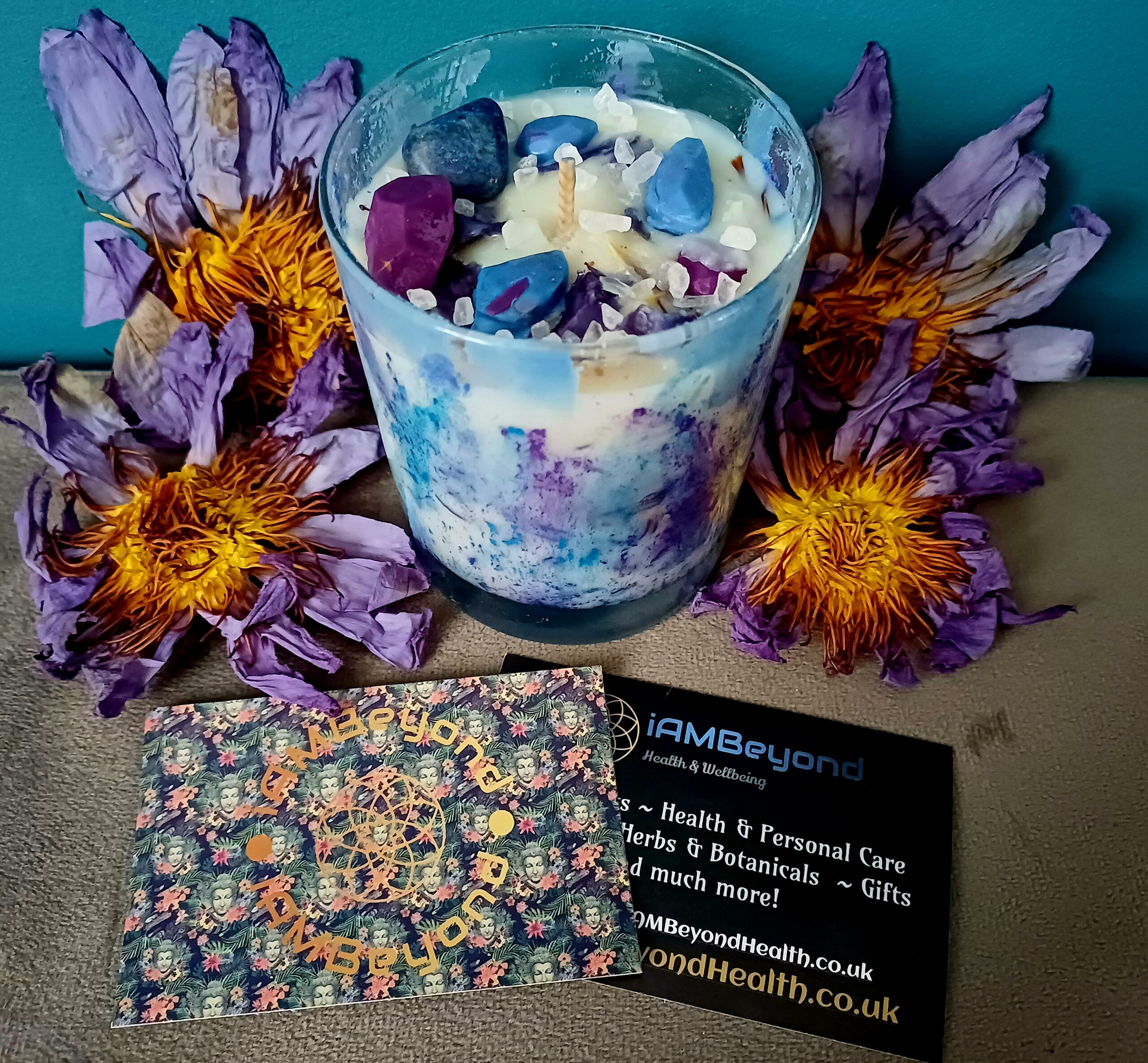 Blue Lotus & Frankincense Botanical Candle