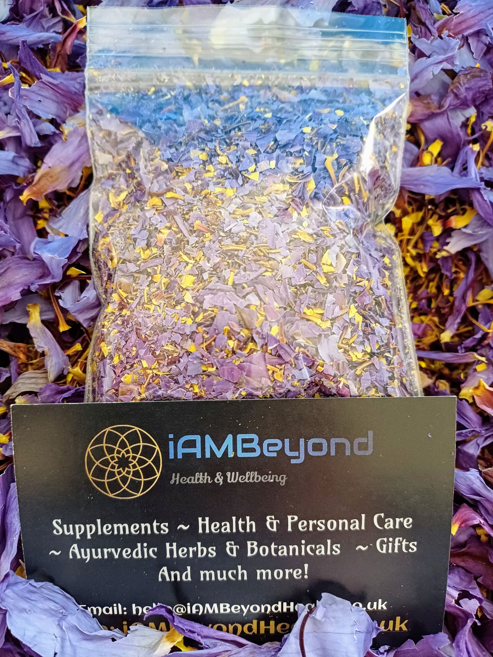 Pre-Ground Blue Lotus Flower (Fine)
