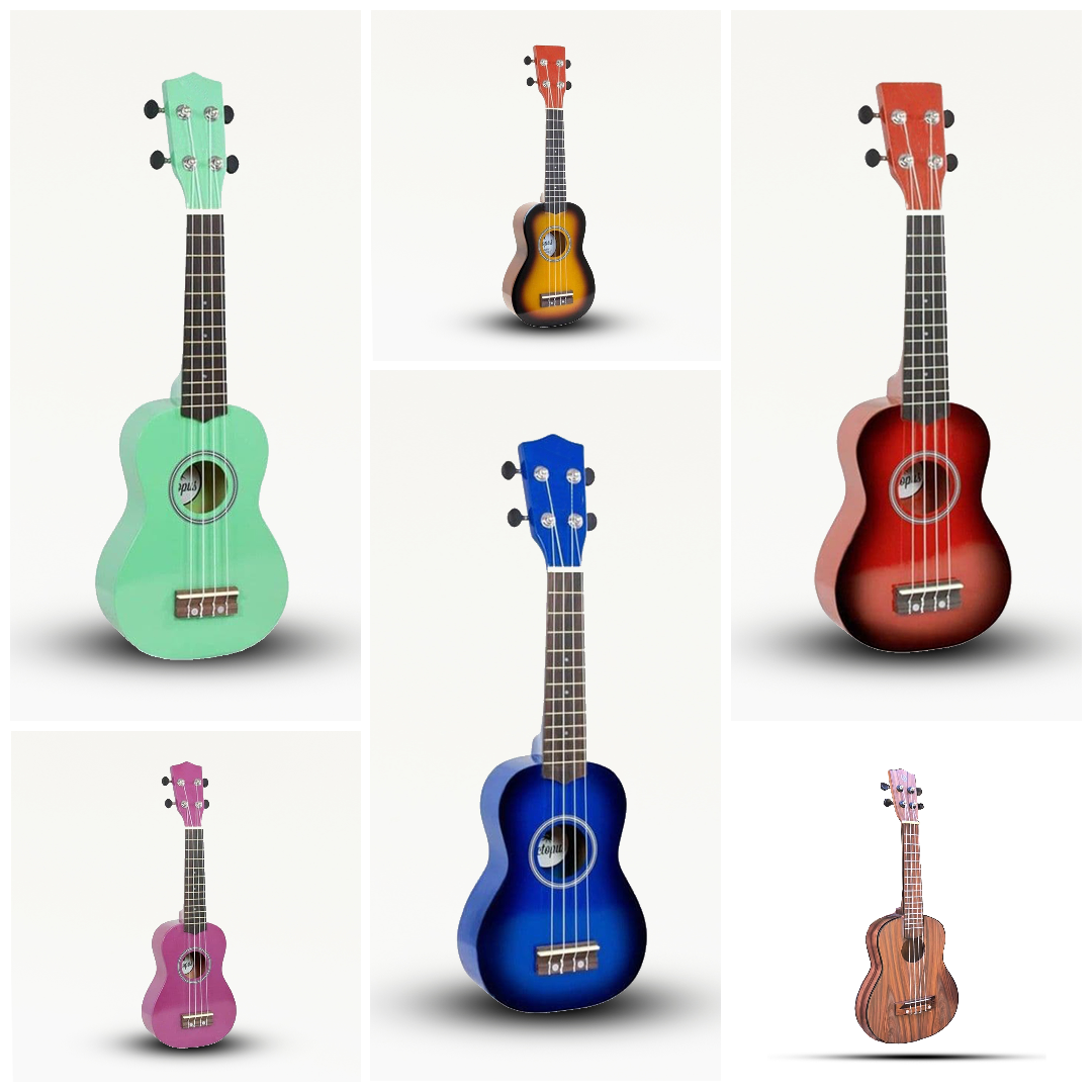 Artisan Handmade Soprano Rosewood Ukelele w/ Carry Bag - 15 Frets, 23-inch