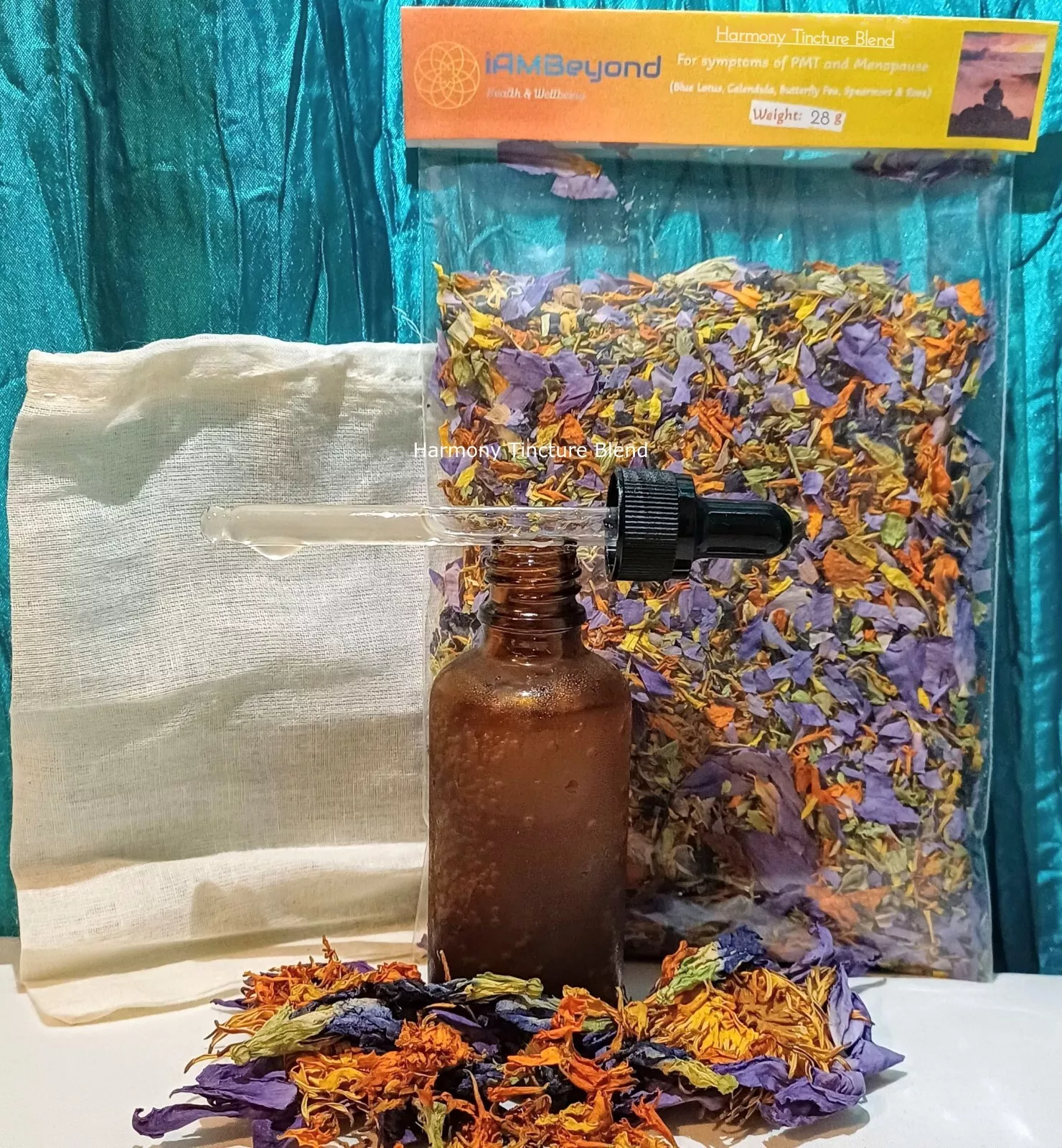 Harmony Tincture Kit (500ml), Blue Lotus/Calendula/Butterfly Pea