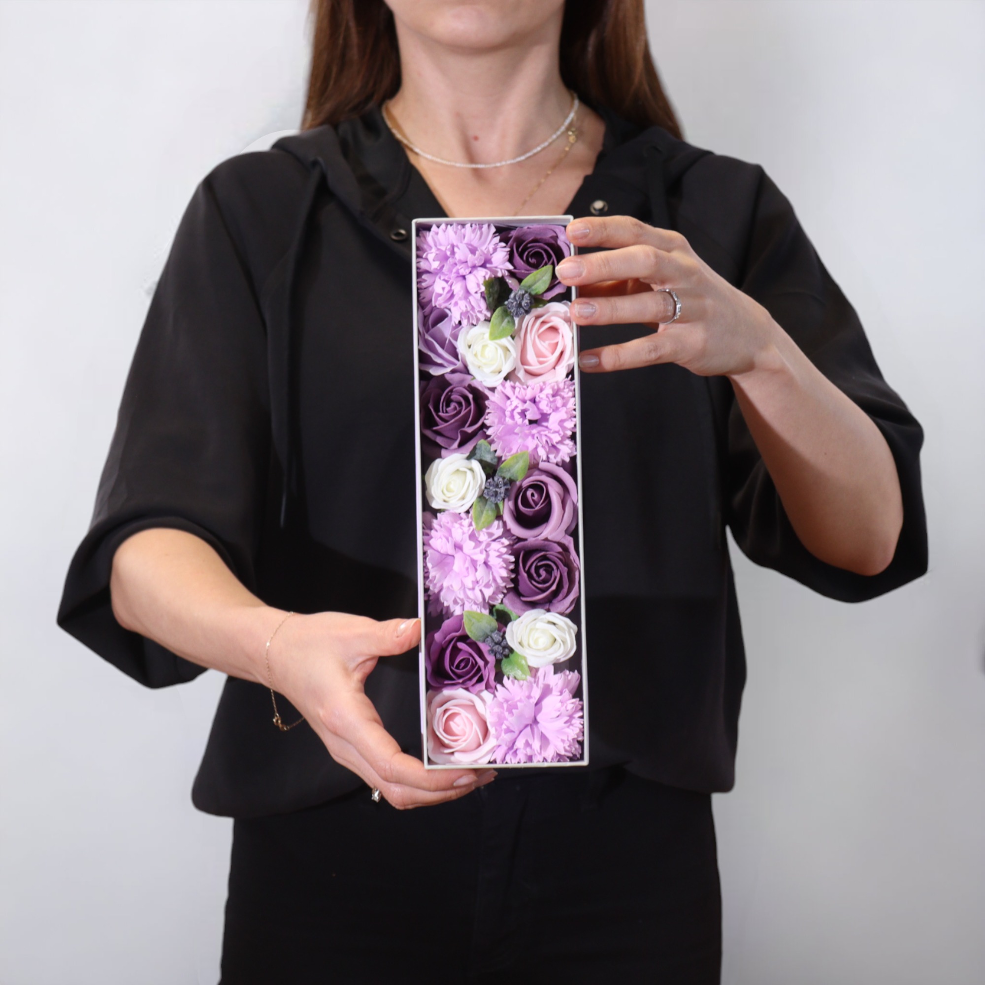 images Handmade Soap Flowers (200g, Long Gift Box)