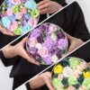 Handmade Soap Flower Rose Bouquet - Round Gift Box (250g)