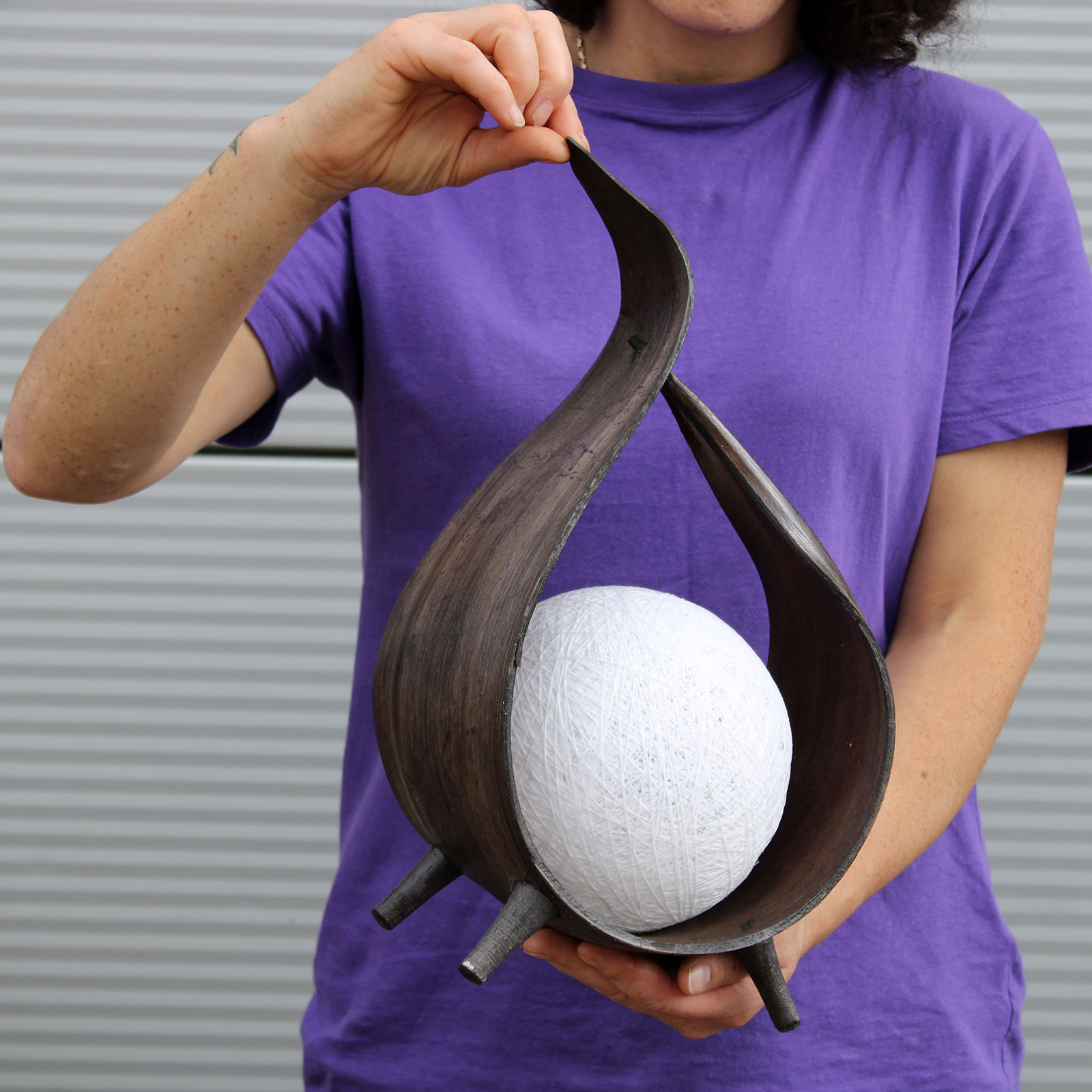 images Natural Coconut Wood Lamps - Unique, sustainable & minimalist home decor!