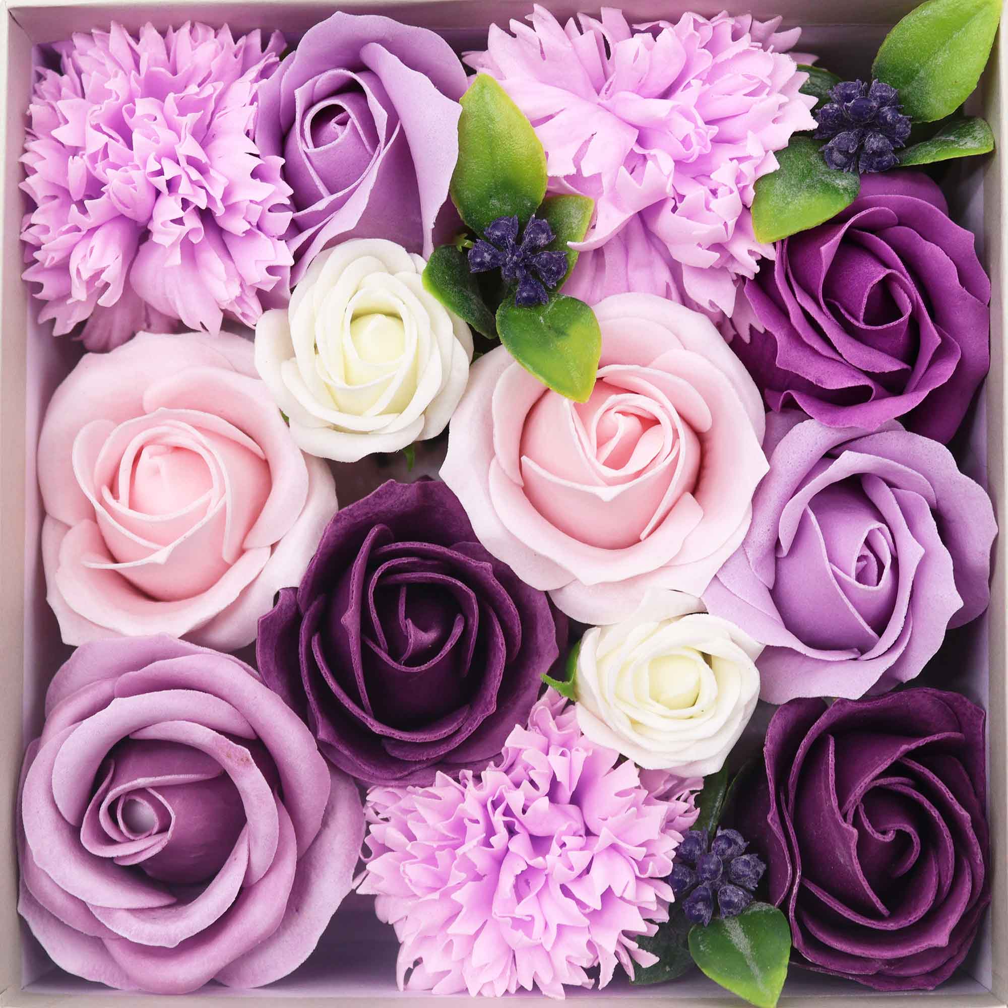 Handmade Soap Flowers (200g, Square Gift Box)