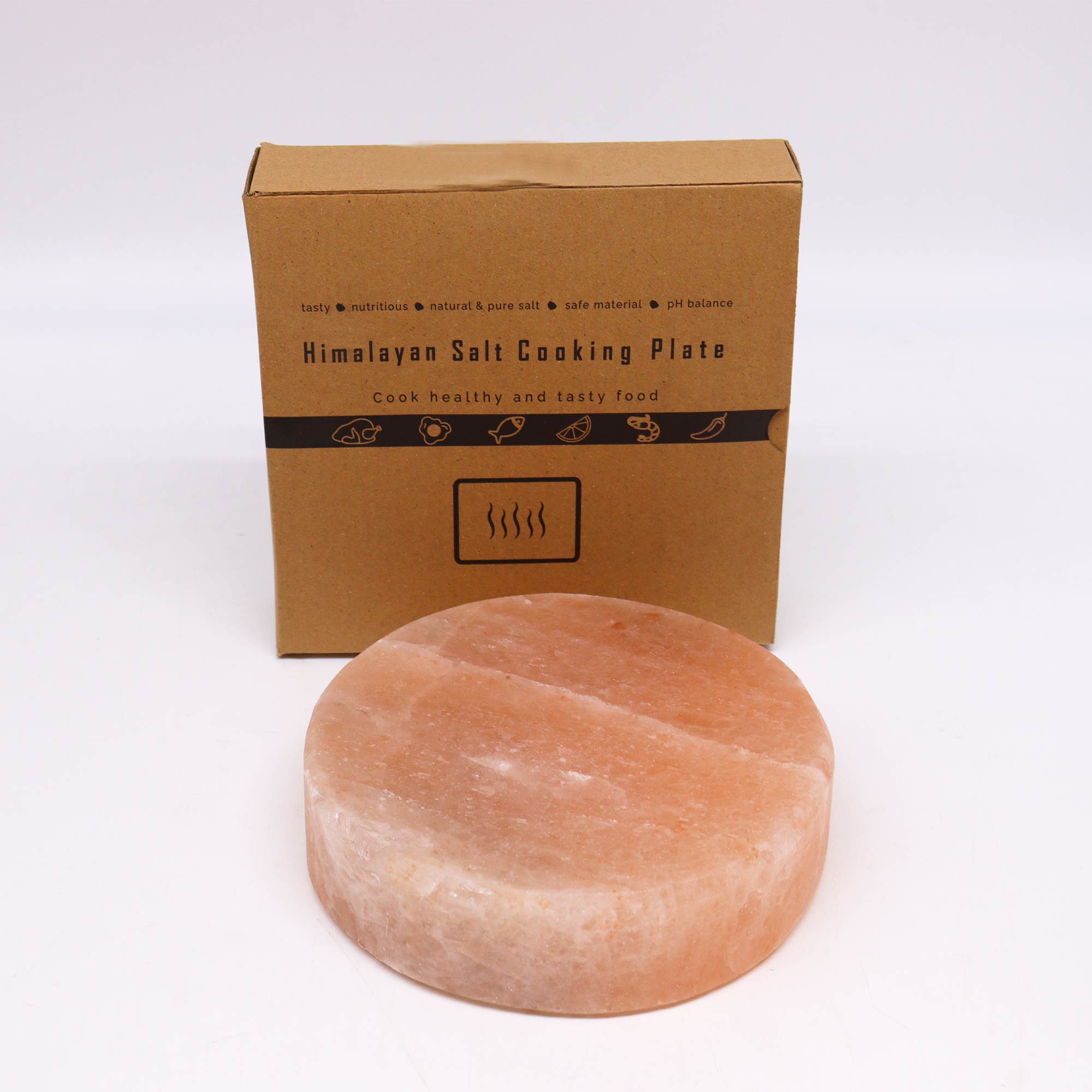 5kg Natural Himalayan Salt Ayurvedic Cooking/Serving Block (20x20x5cm)