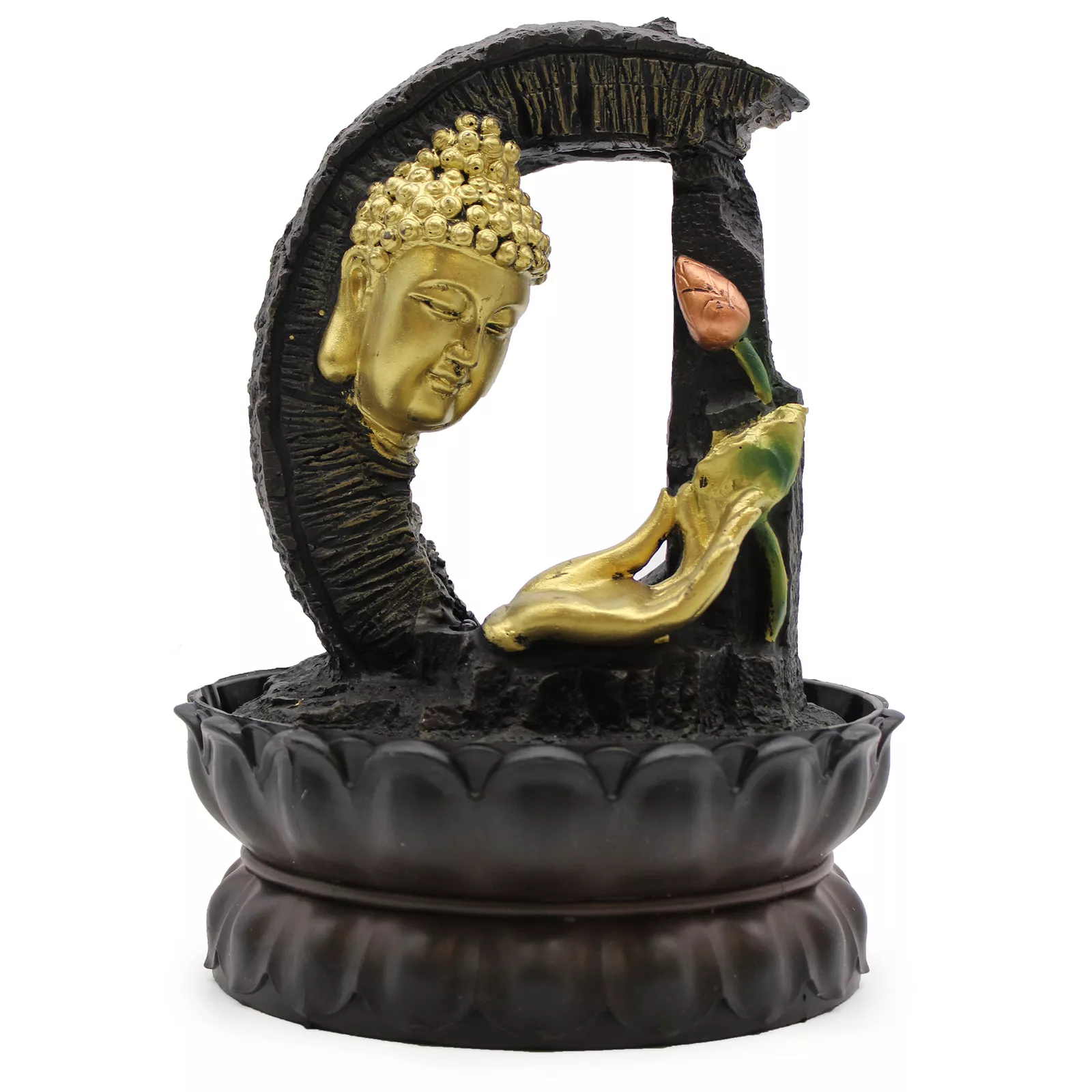 30cm Buddha Tabletop Fountain Water Feature (Indoor Garden & Feng Shui)