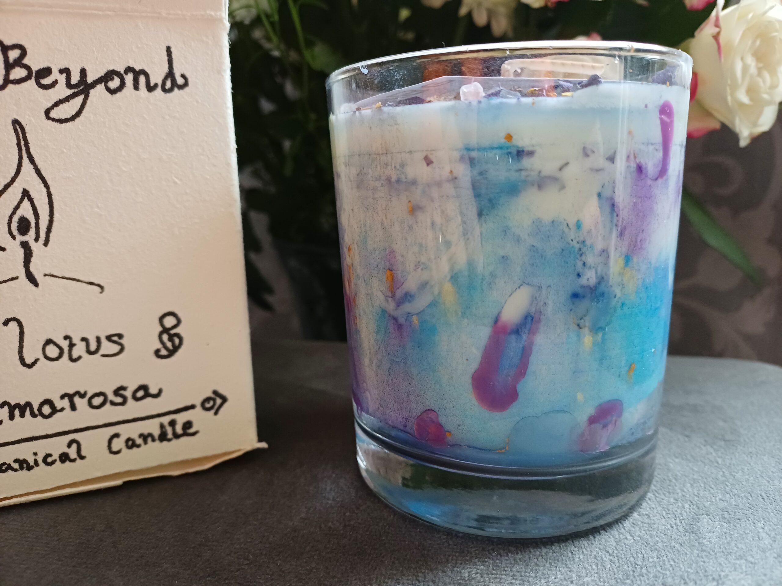 Blue Lotus & Frankincense Botanical Candle