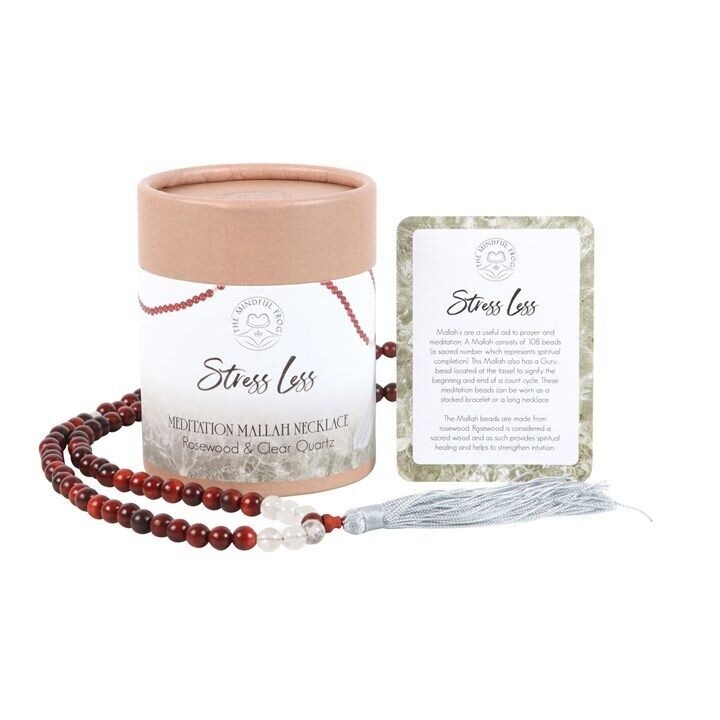 Rosewood and Crystal Mala Beads Gift Set