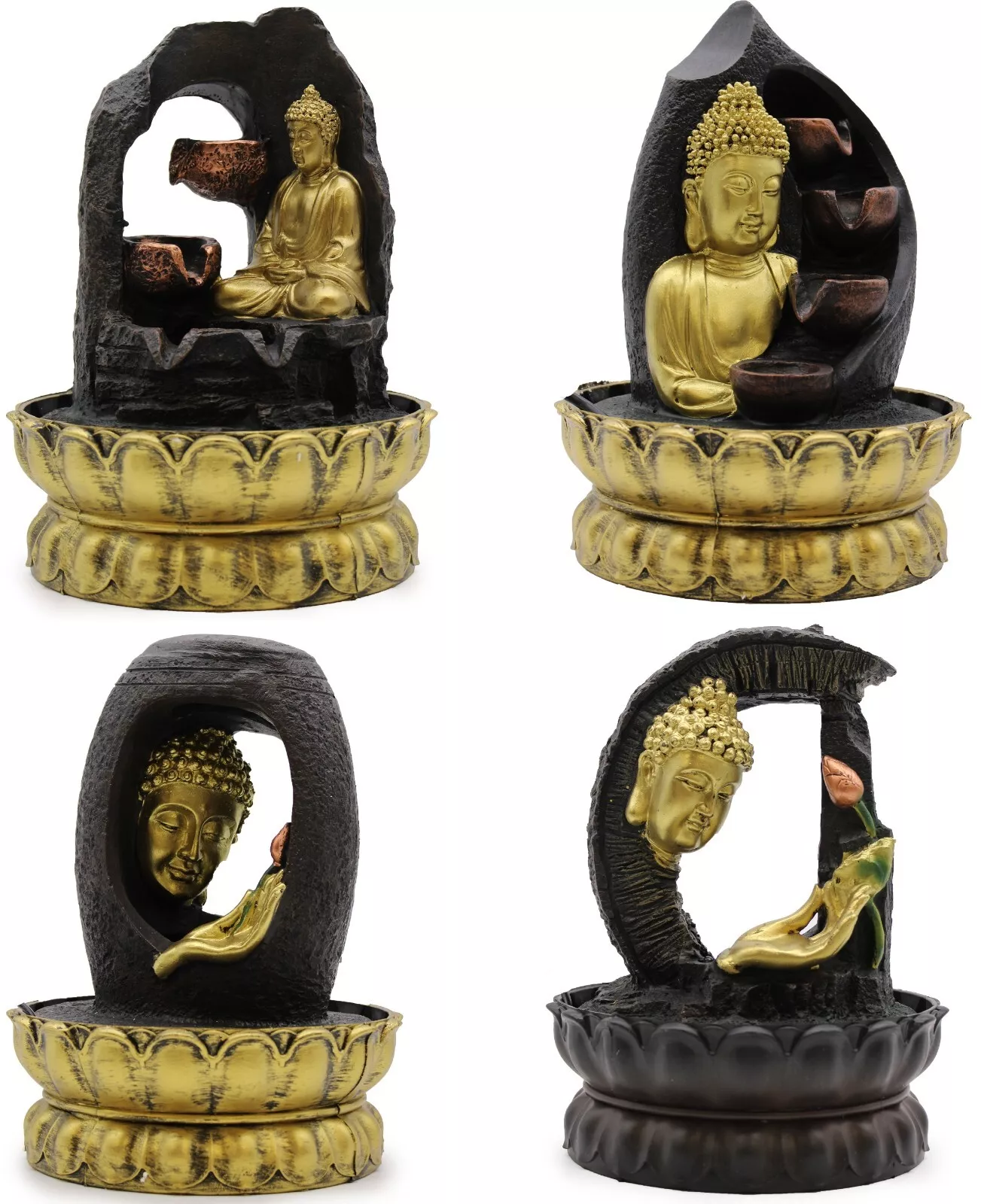 30cm Buddha Tabletop Fountain Water Feature (Indoor Garden & Feng Shui)