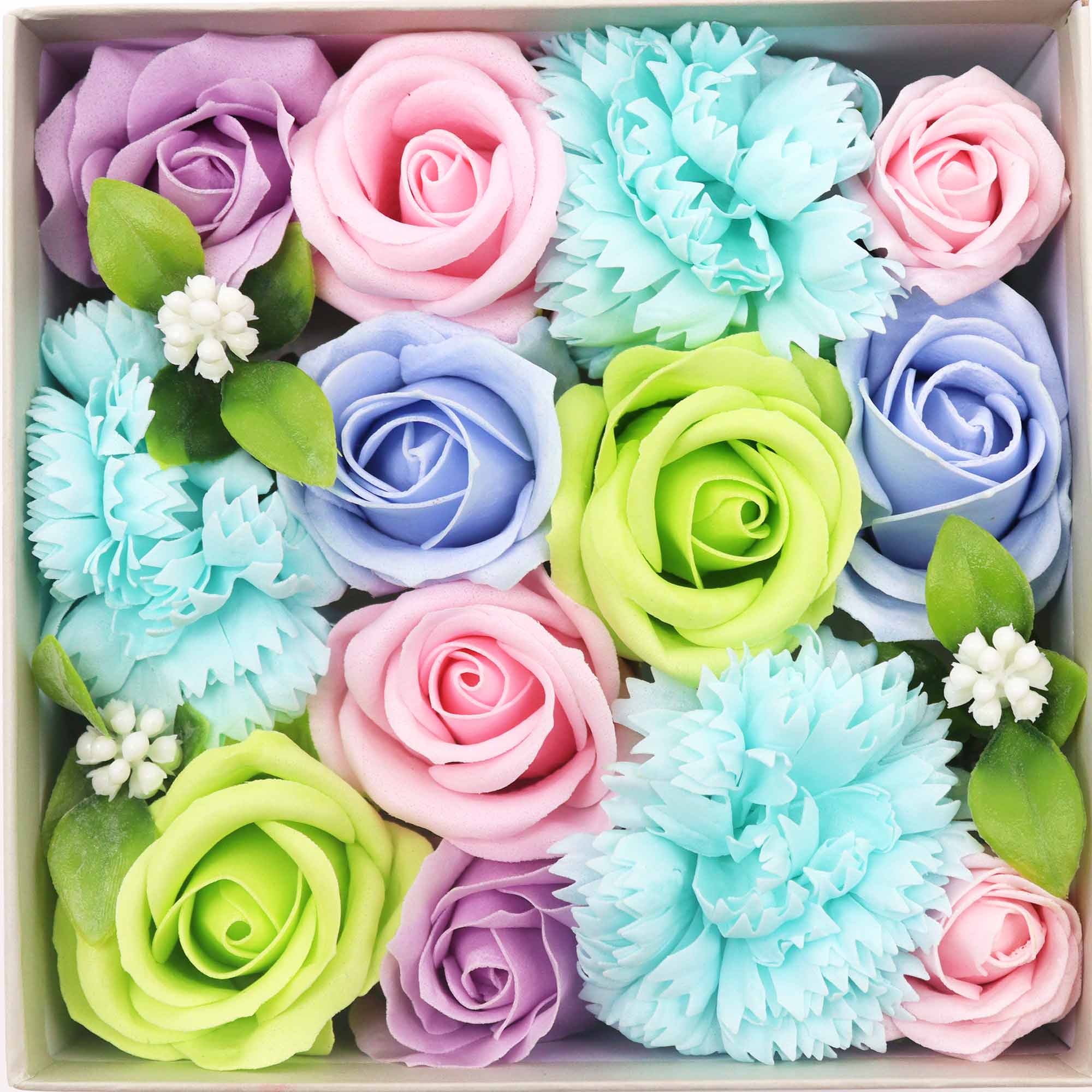 Handmade Soap Flowers (200g, Square Gift Box)