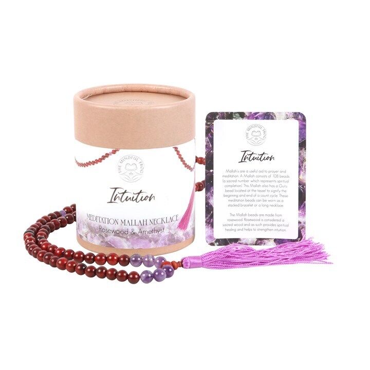 Rosewood and Crystal Mala Beads Gift Set