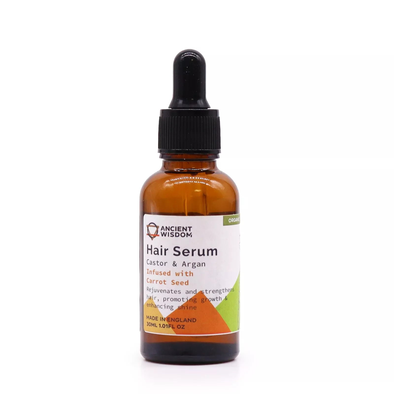 images Pure Organic Hair Growth Serum (30ml) - Strengthen & Repair, Fine Hair & Loss