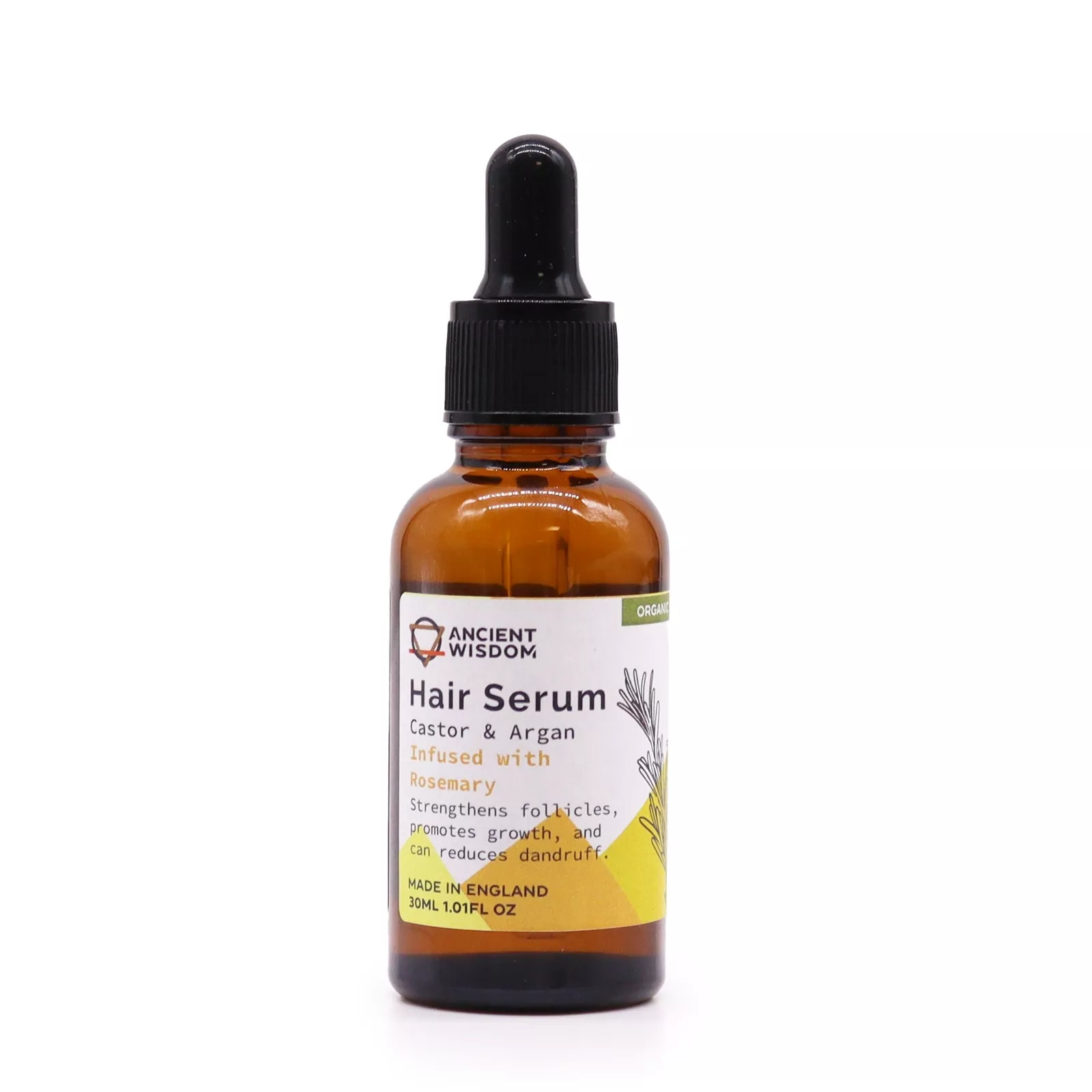 images Pure Organic Hair Growth Serum (30ml) - Strengthen & Repair, Fine Hair & Loss