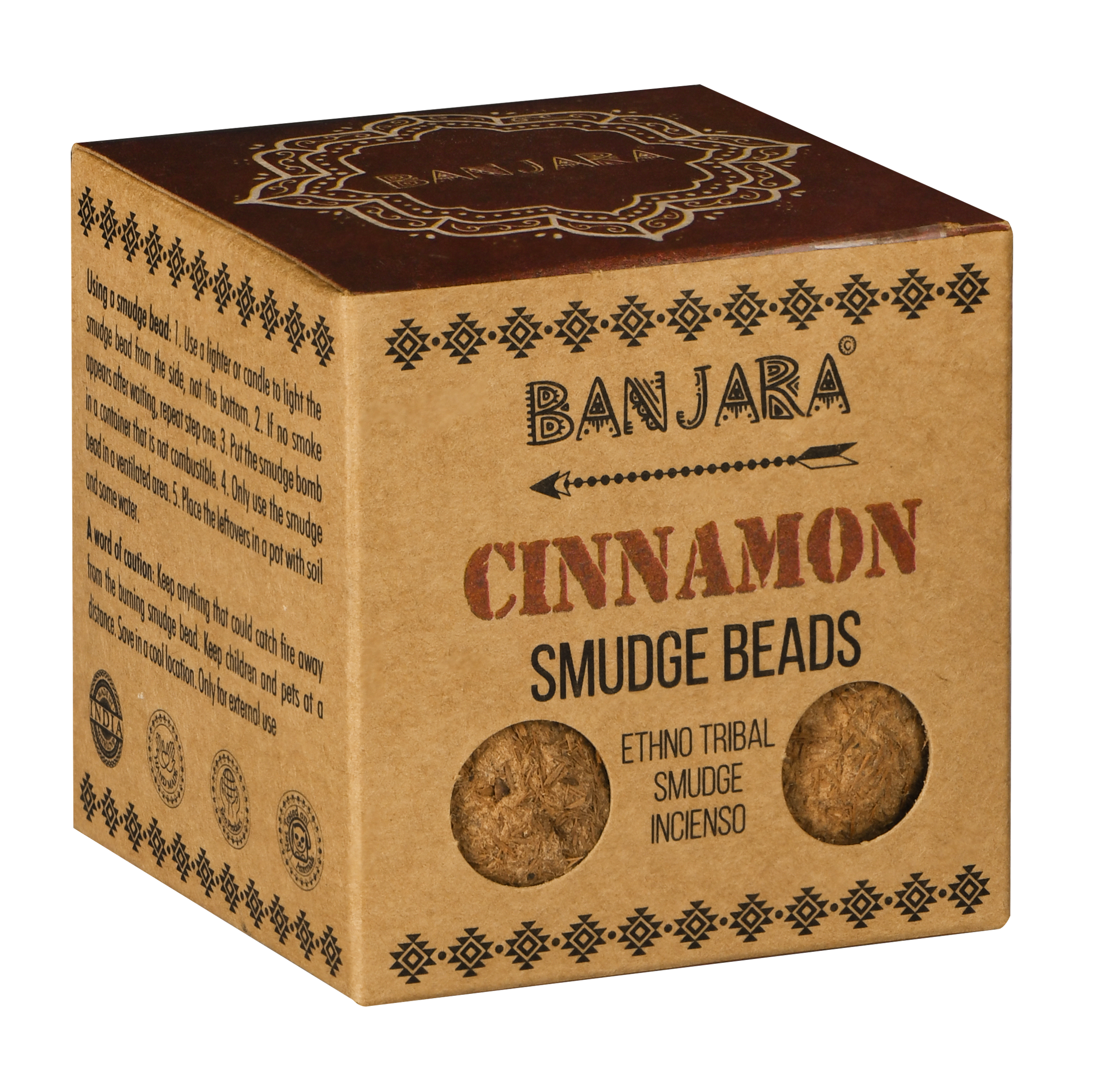 Banjara Smudge Beads (5 pcs w/ Holder) for Healing/Cleansing