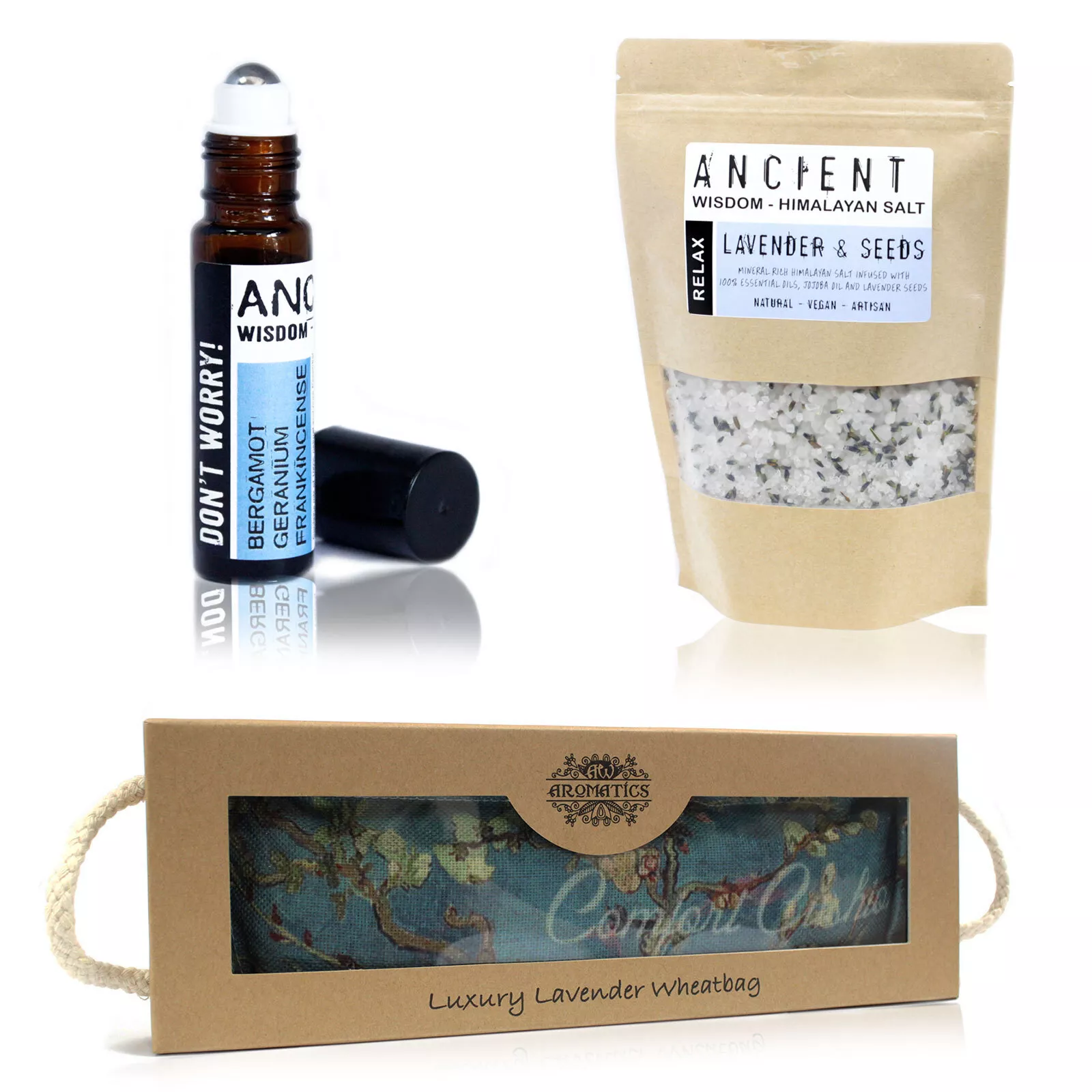 images Ultimate Relaxation Gift Set - Bath Salts, Oil Roller & Luxe Lavender Eye Mask
