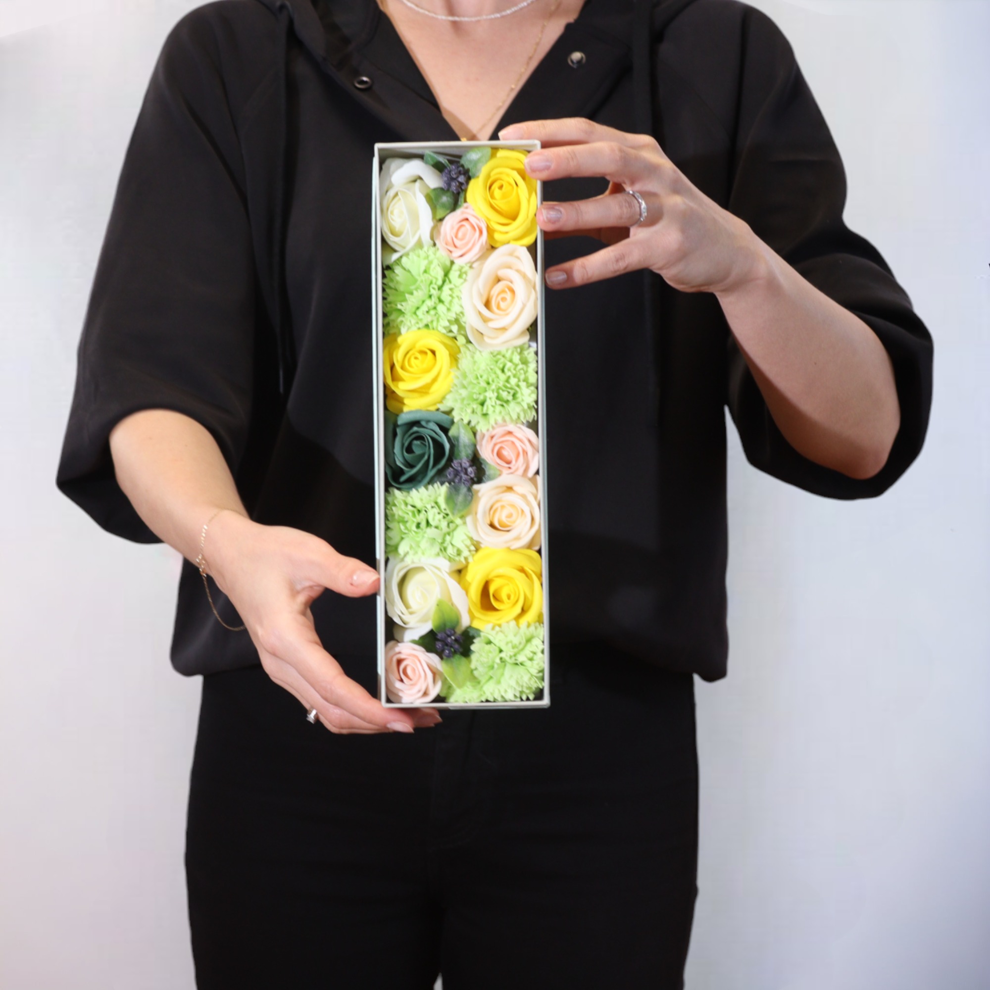 images Handmade Soap Flowers (200g, Long Gift Box)