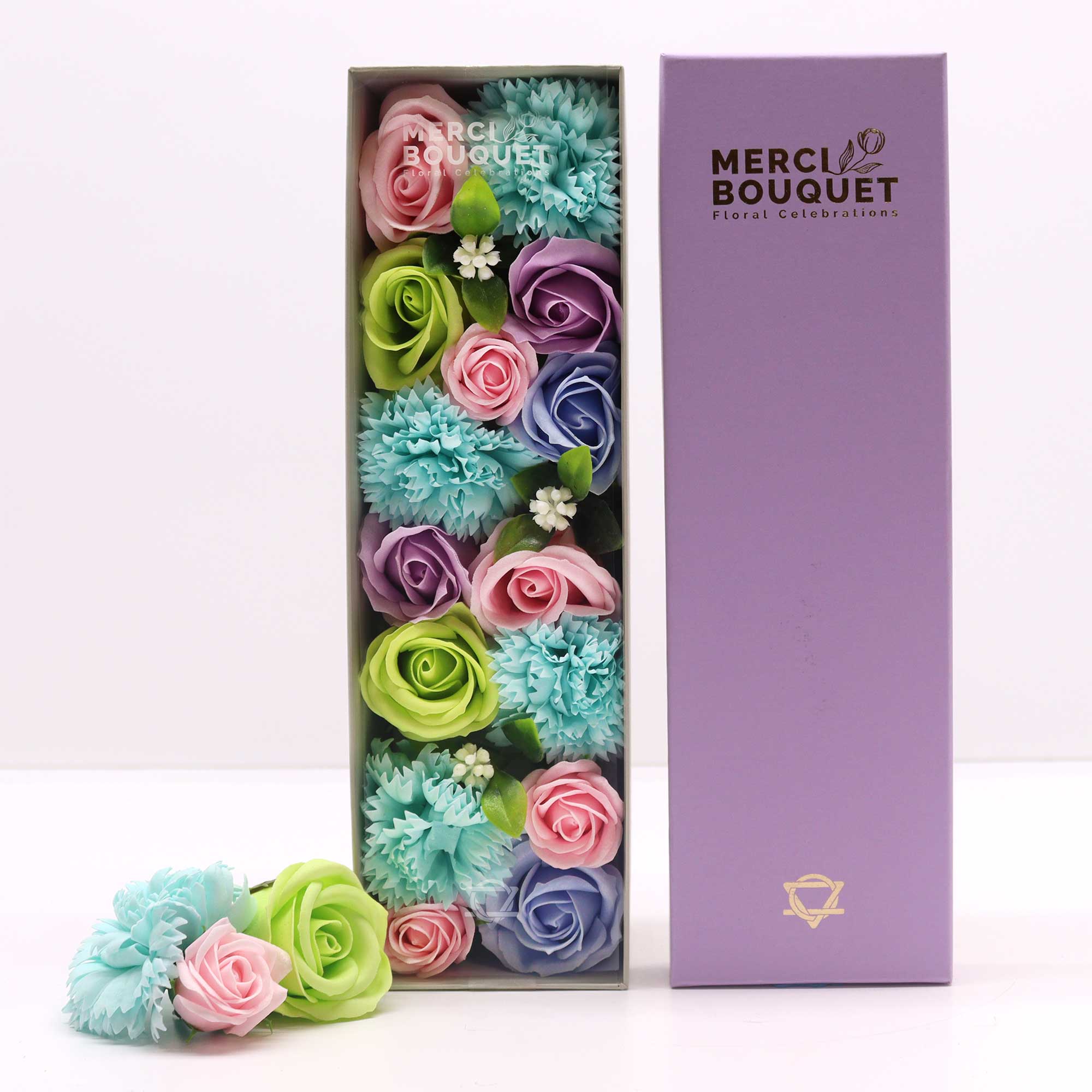 images Handmade Soap Flowers (200g, Long Gift Box)