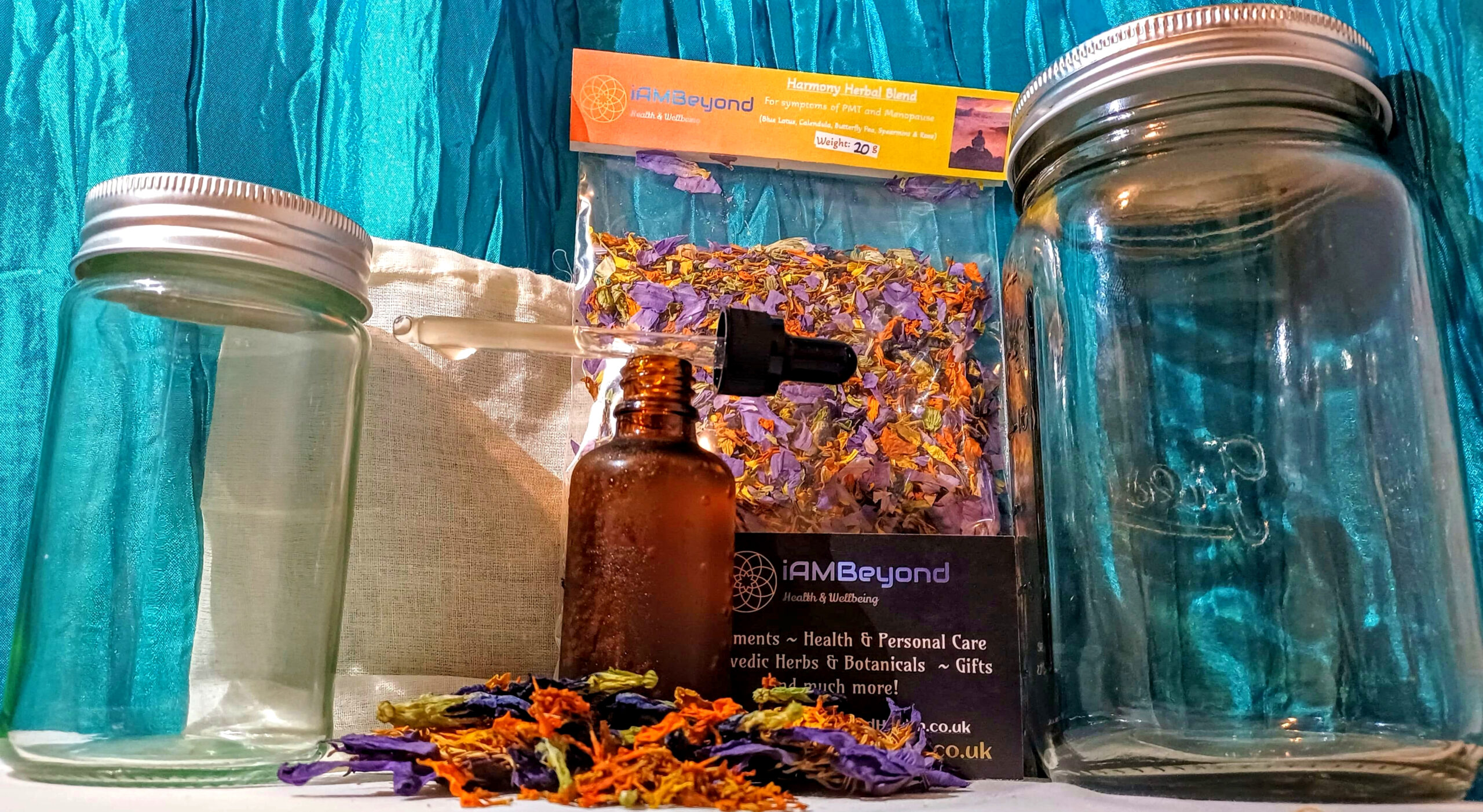 Harmony Tincture Kit (500ml), Blue Lotus/Calendula/Butterfly Pea