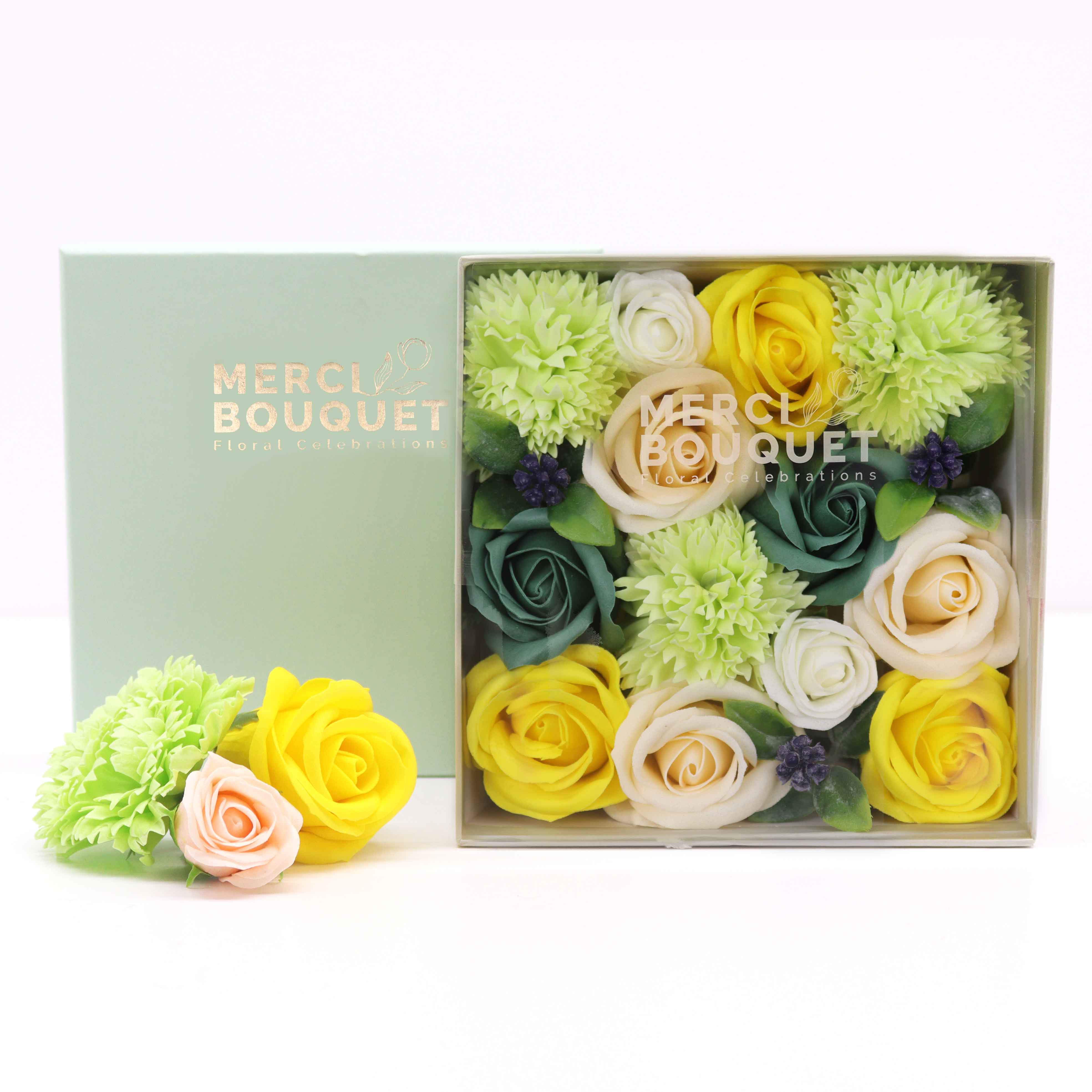 Handmade Soap Flowers (200g, Square Gift Box)