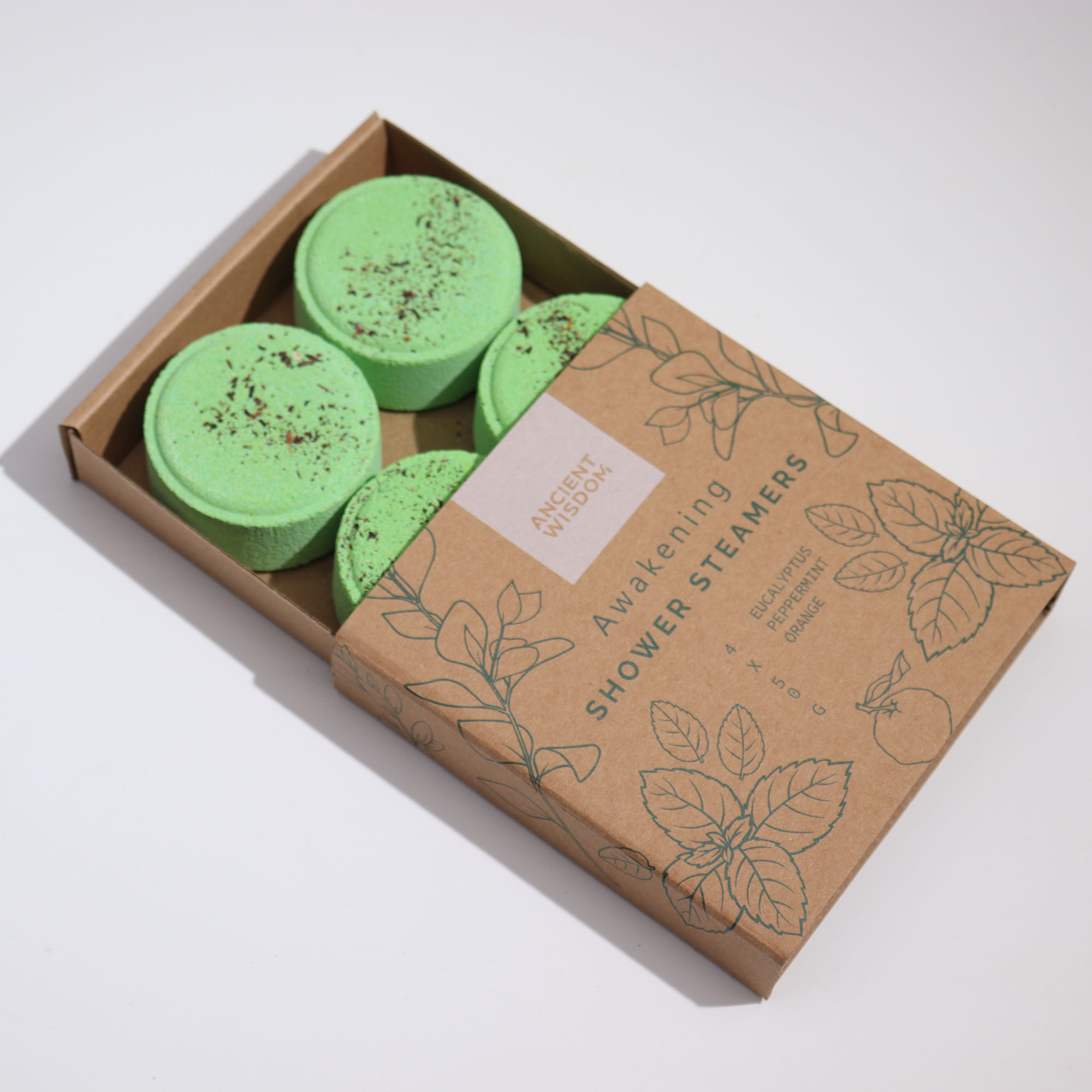 Zen Shower Steamers Gift Set (4 x 50g pcs) - Vegan & Natural