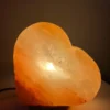 3.6kg Heart-Shaped Carved Himalayan Salt Lamp