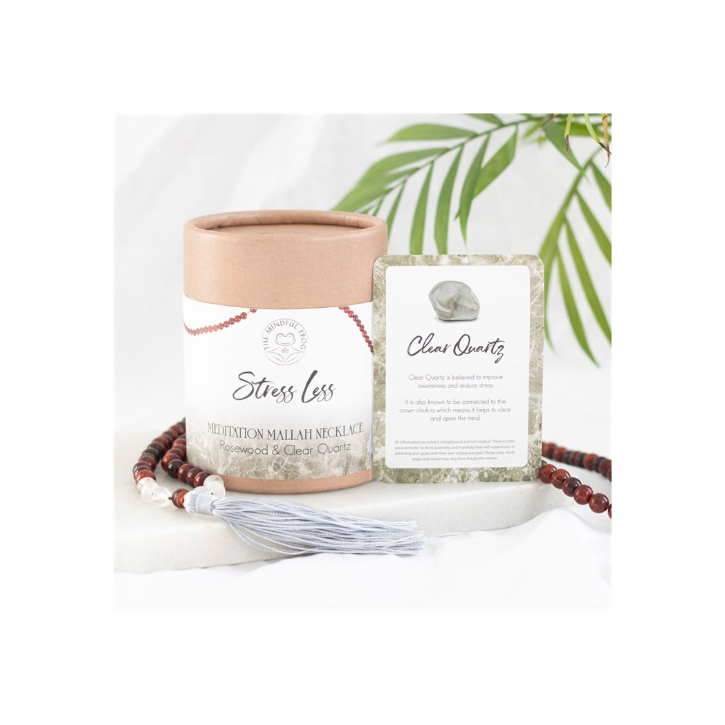 Rosewood and Crystal Mala Beads Gift Set