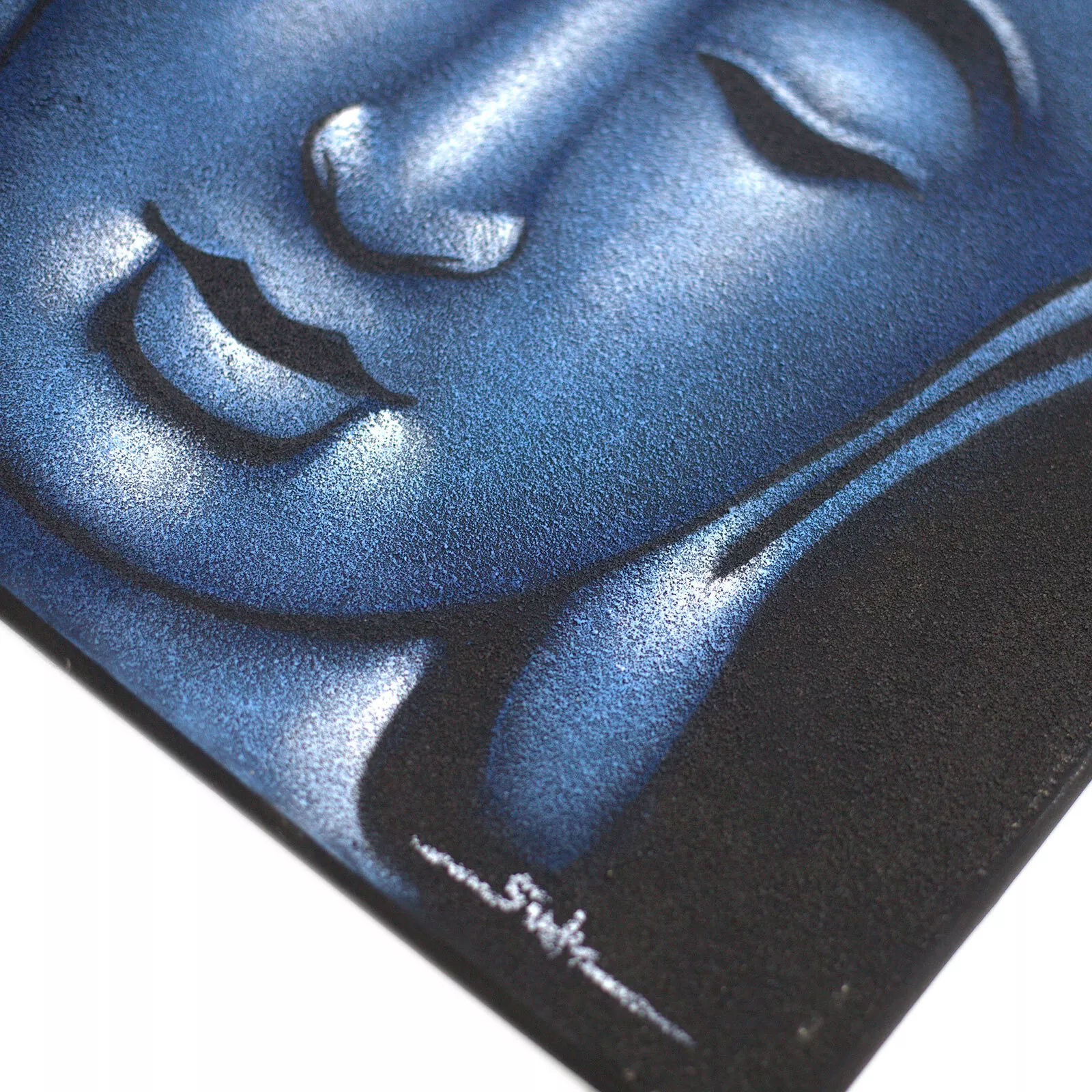 images 60x80cm Buddha Face (Sand Finish), Acrylic Paint on Canvas