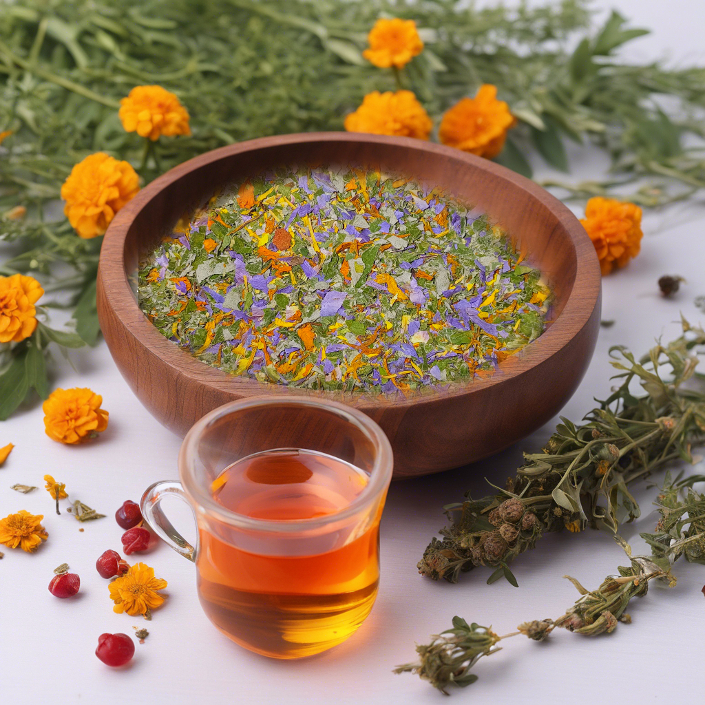 Fertility Herb (Blood Bush, Calendula, Raspberry, Lotus) - PMS/Menopause/Yoni