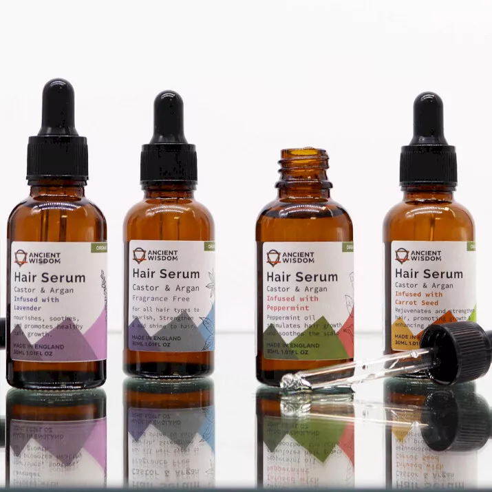 Pure Organic Hair Growth Serum (30ml) - Strengthen & Repair, Fine Hair & Loss