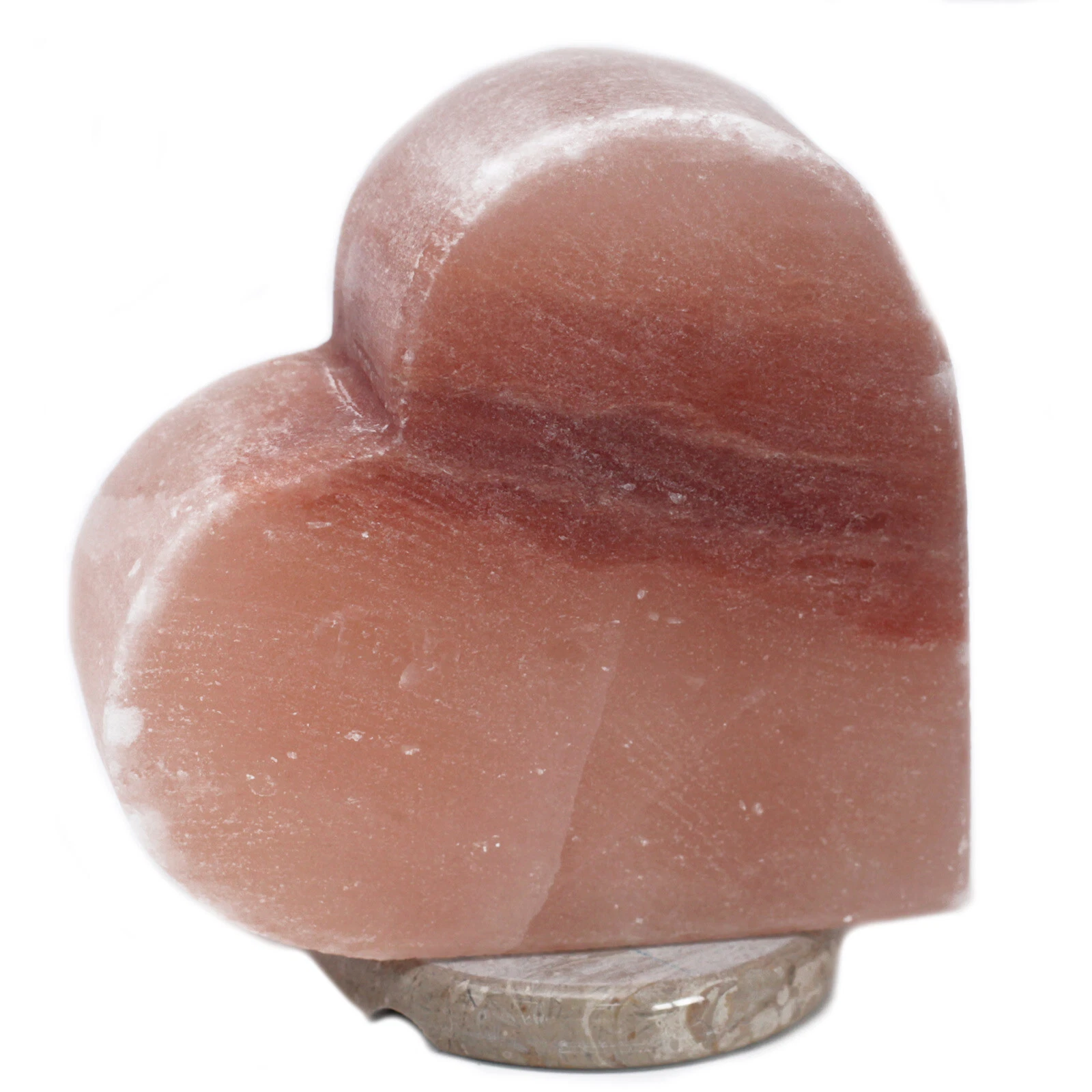 3.6kg Heart-Shaped Carved Himalayan Salt Lamp