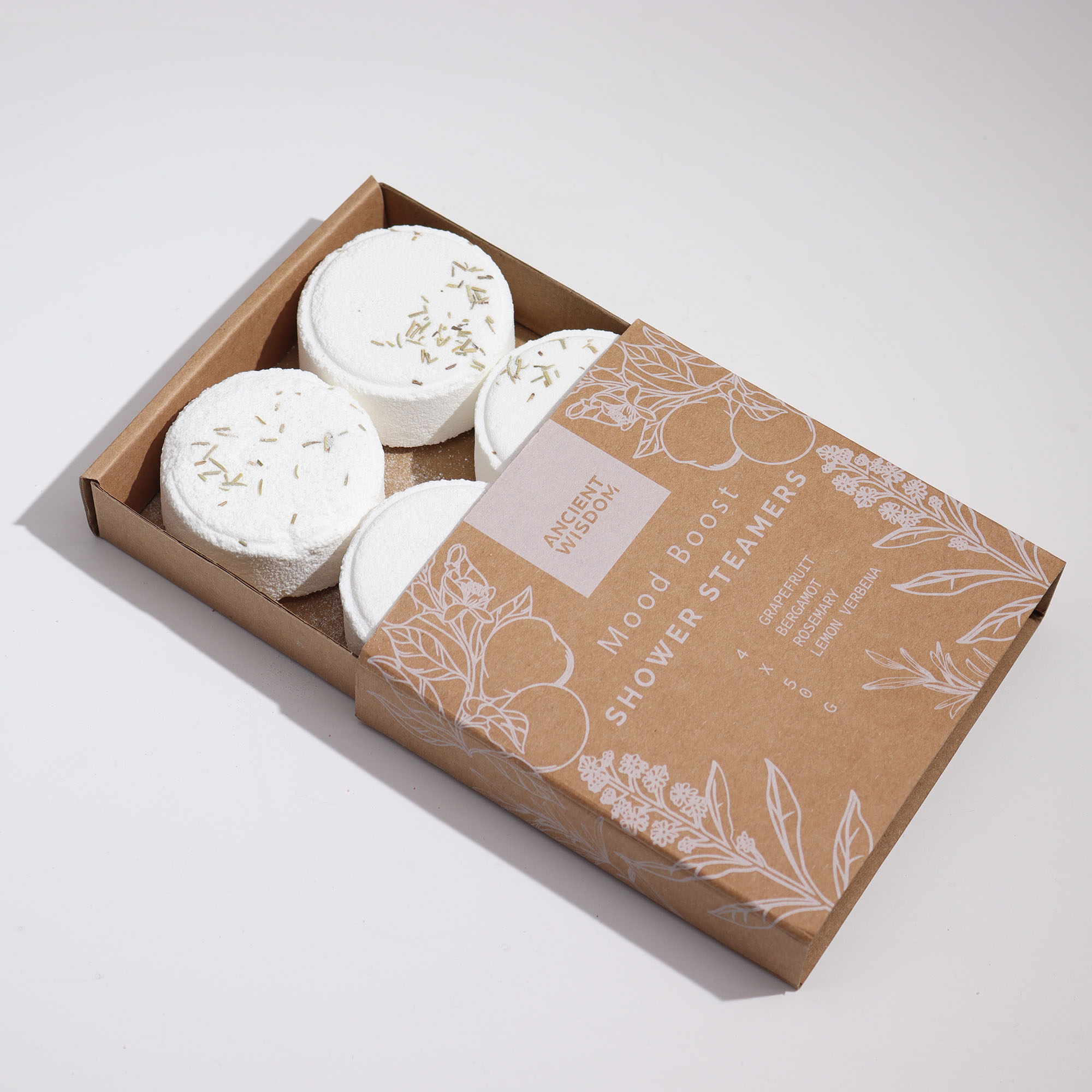Zen Shower Steamers Gift Set (4 x 50g pcs) - Vegan & Natural