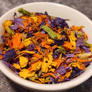 Harmony Herb Mix for Menopause (Calendula, Blue Lotus, Blue Pea, Mint & Rose) - Image 2