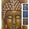 60x80cm Buddha Face (Brocade Finish) [Acrylic Paint on Canvas]