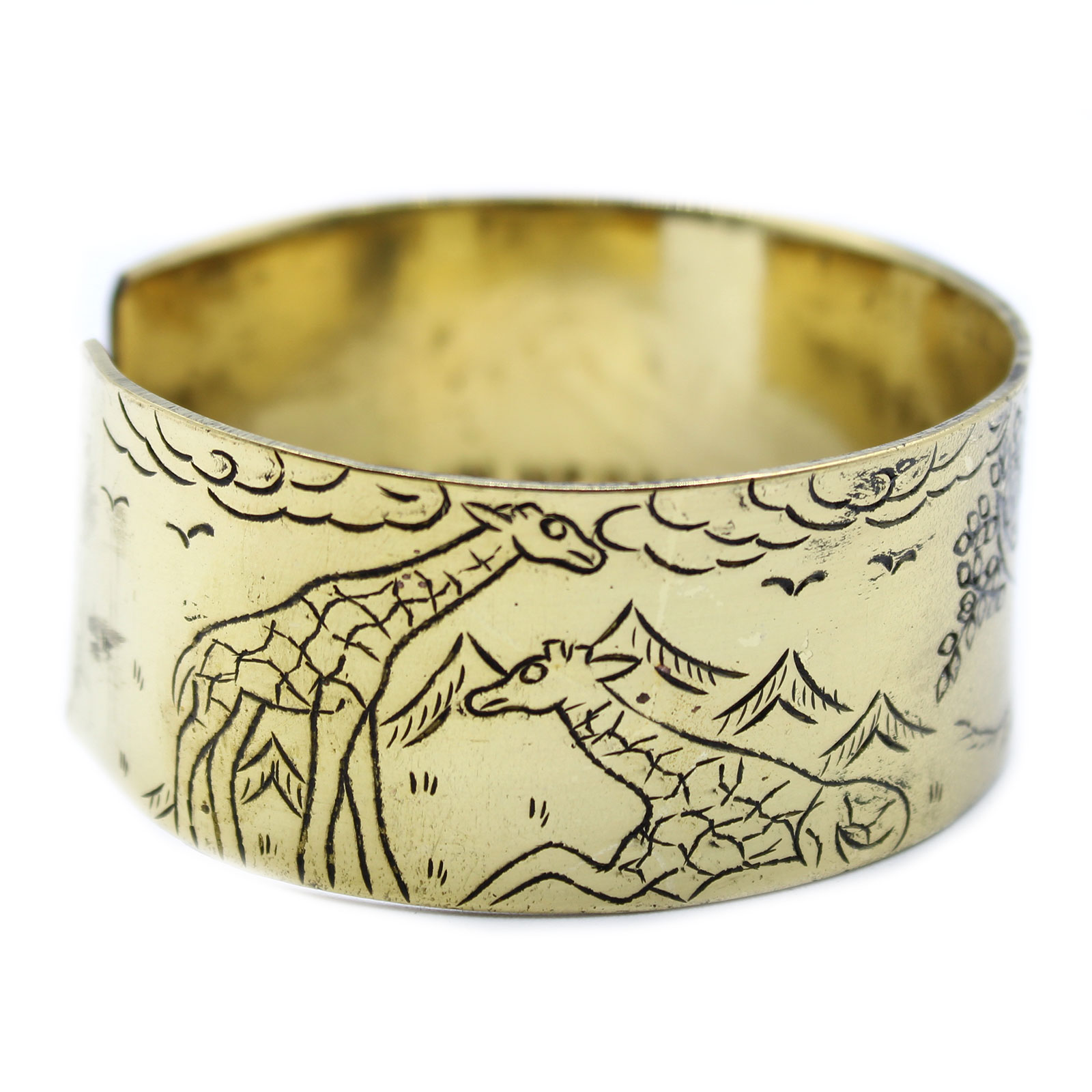 Handmade Tibetan Brass Bracelets - Buddha or Tree of Life