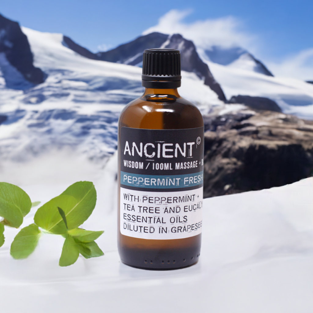 'Peppermint Fresh' 100ml Cooling Massage Oil