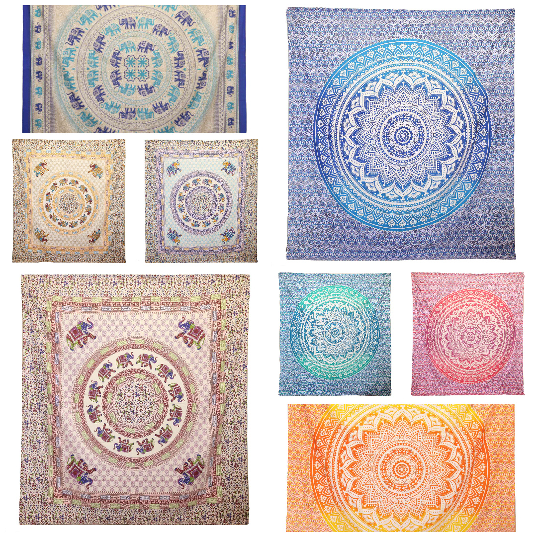 2m x 2m Handwoven Mandala Wall Hanging/Bedsheet/Beach Towel