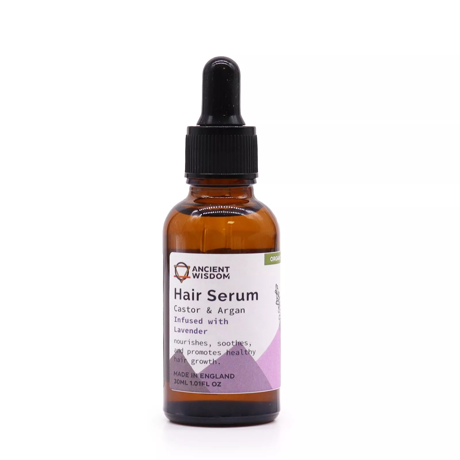 images Pure Organic Hair Growth Serum (30ml) - Strengthen & Repair, Fine Hair & Loss