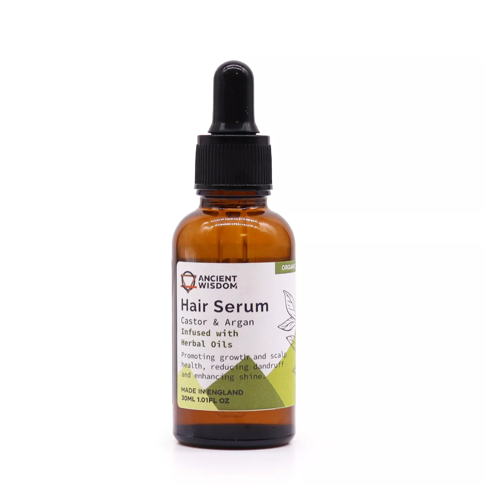 images Pure Organic Hair Growth Serum (30ml) - Strengthen & Repair, Fine Hair & Loss