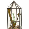 Geometric Terrarium (Lantern) - Glass/Brass, Freestanding or Hanging Centrepiece