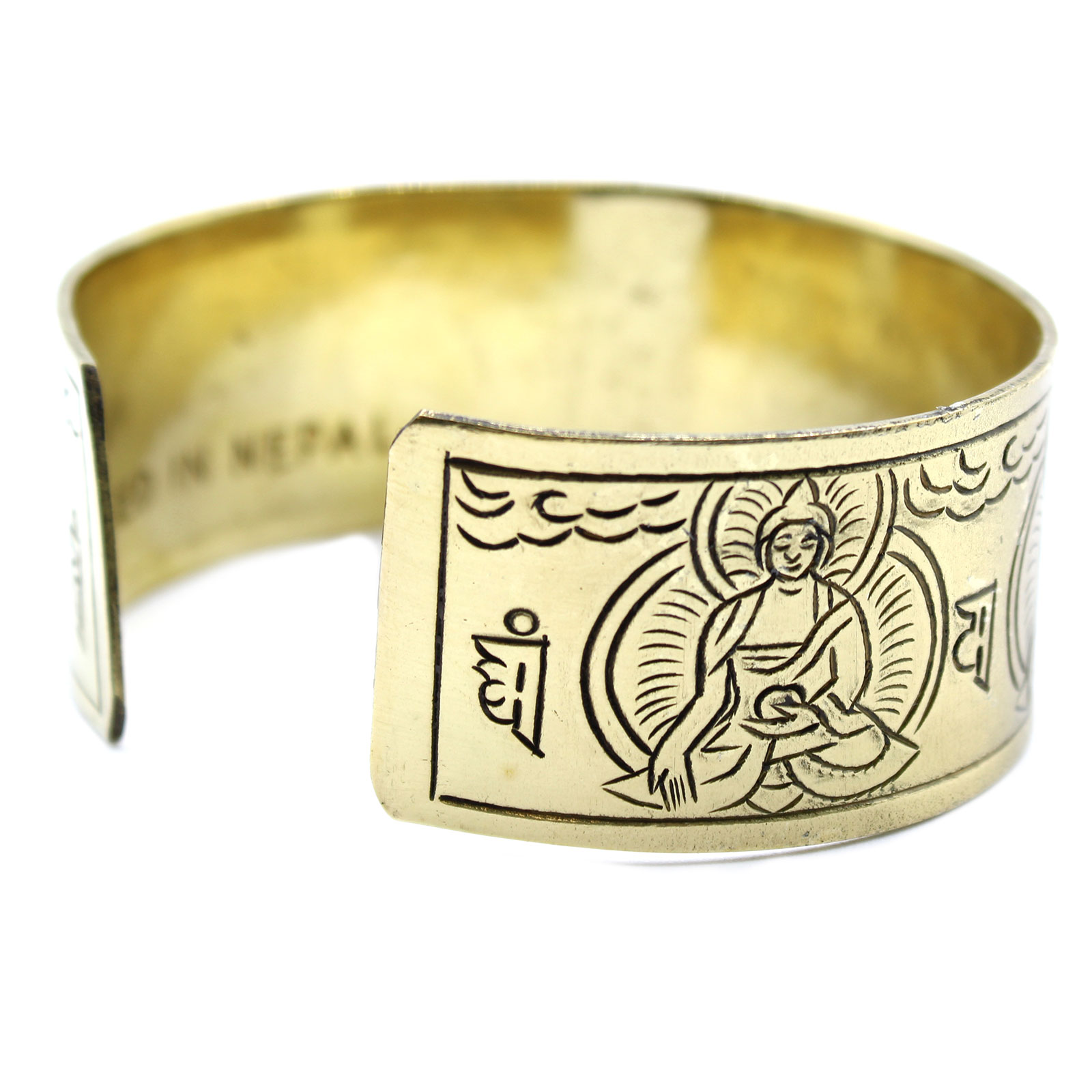 Handmade Tibetan Brass Bracelets - Buddha or Tree of Life