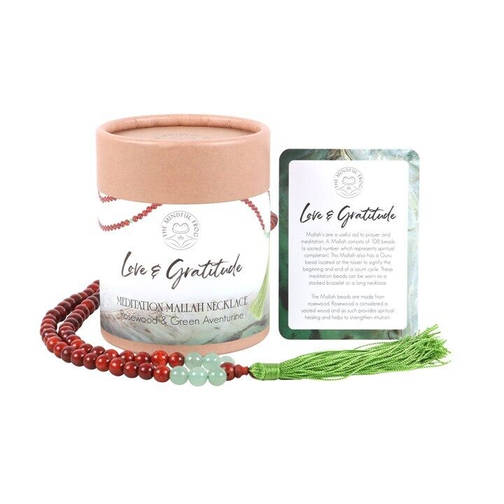 Rosewood and Crystal Mala Beads Gift Set