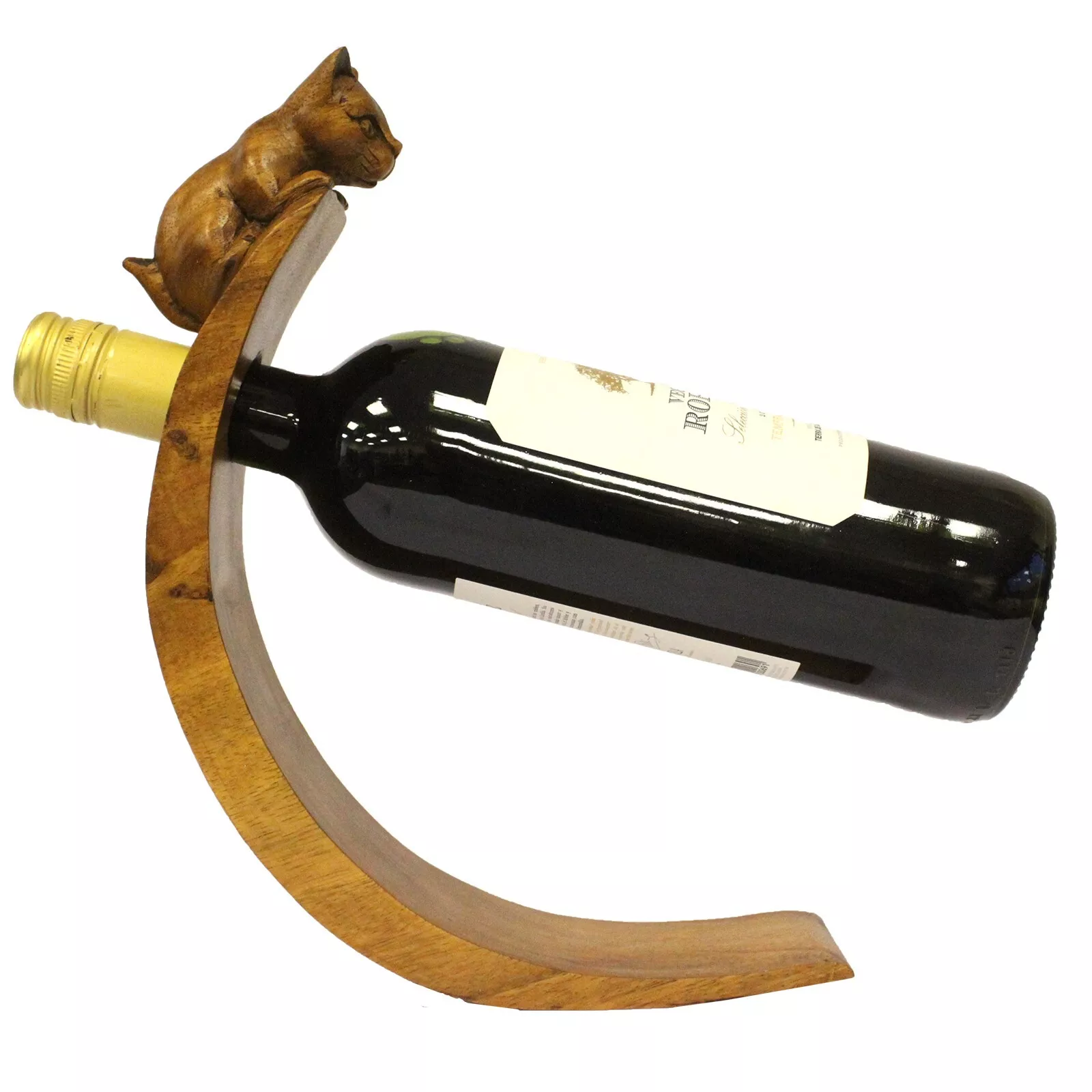 images Assorted Animals - Suar Wood Magic Balance Wine Holders